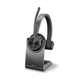 RRP £145.00 Poly - Voyager 4310 UC Wireless Headset + Charge Stand (Plantronics) - Single-Ear Head