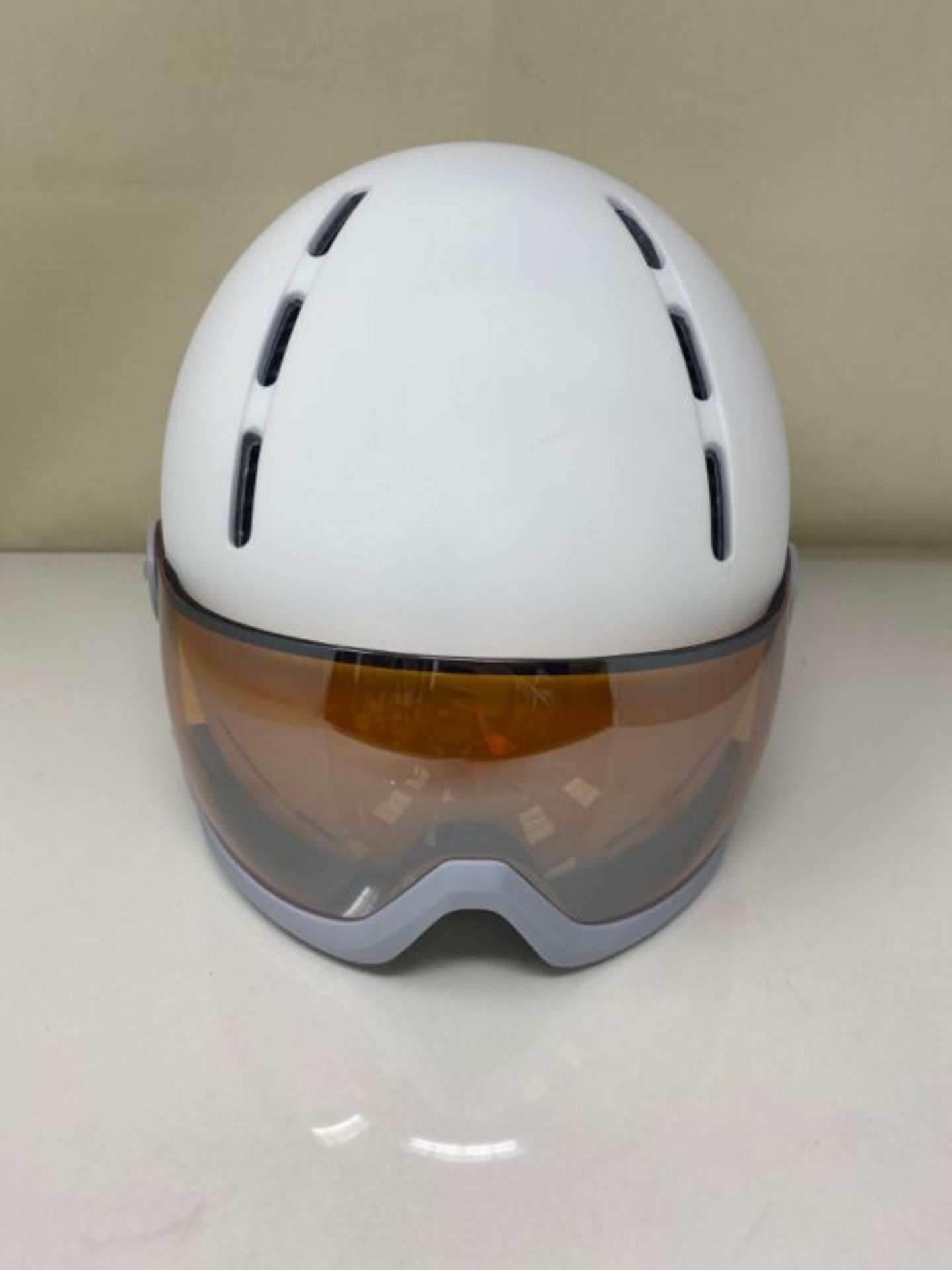 RRP £93.00 HEAD QUEEN Visier Skihelm fÃ¼r Erwachsene, Women, White, M/L - Image 3 of 3