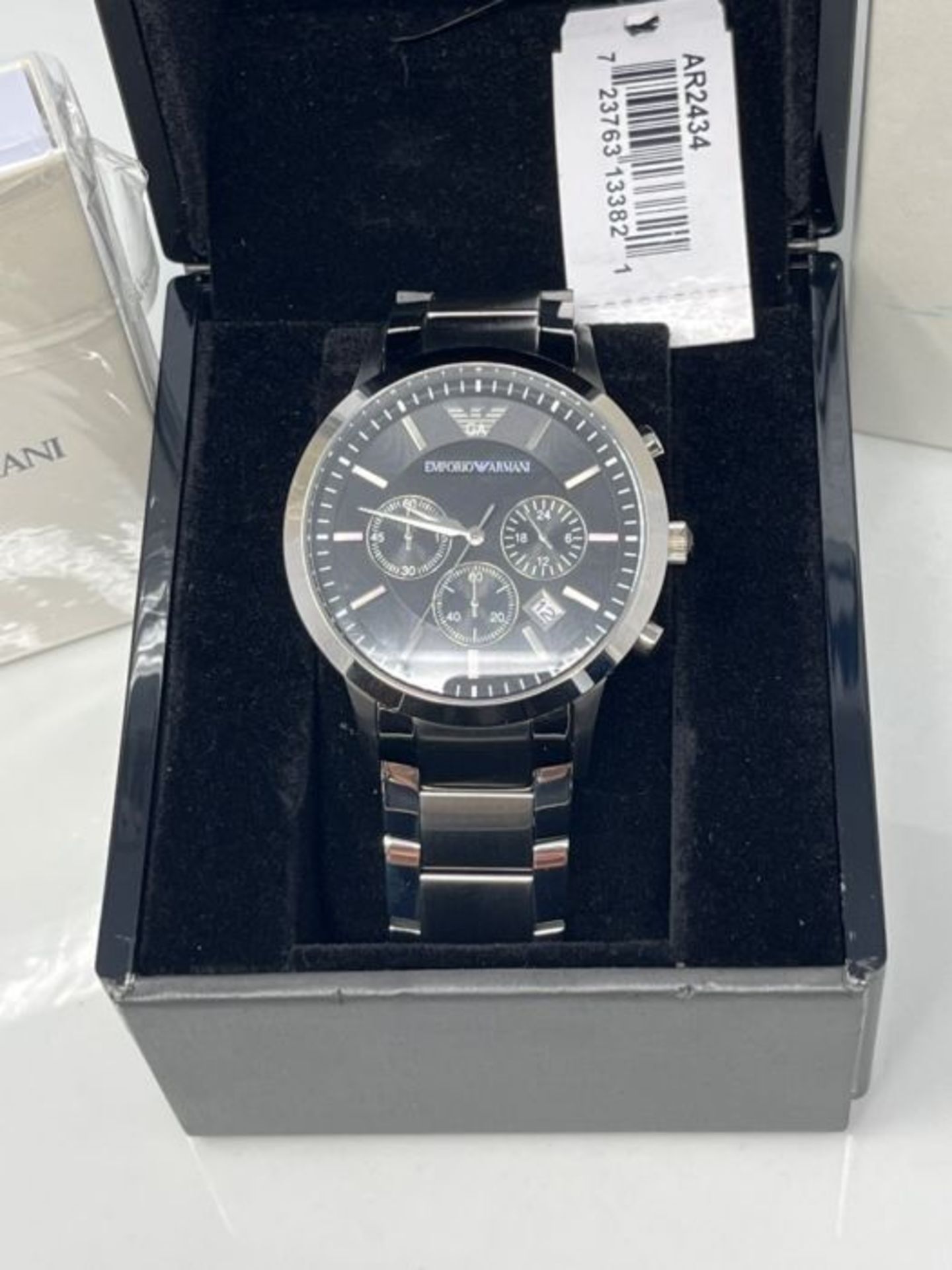 RRP £296.00 Emporio Armani Men's Chronograph Quartz Watch with Stainless Steel Strap AR2434 - Image 3 of 3