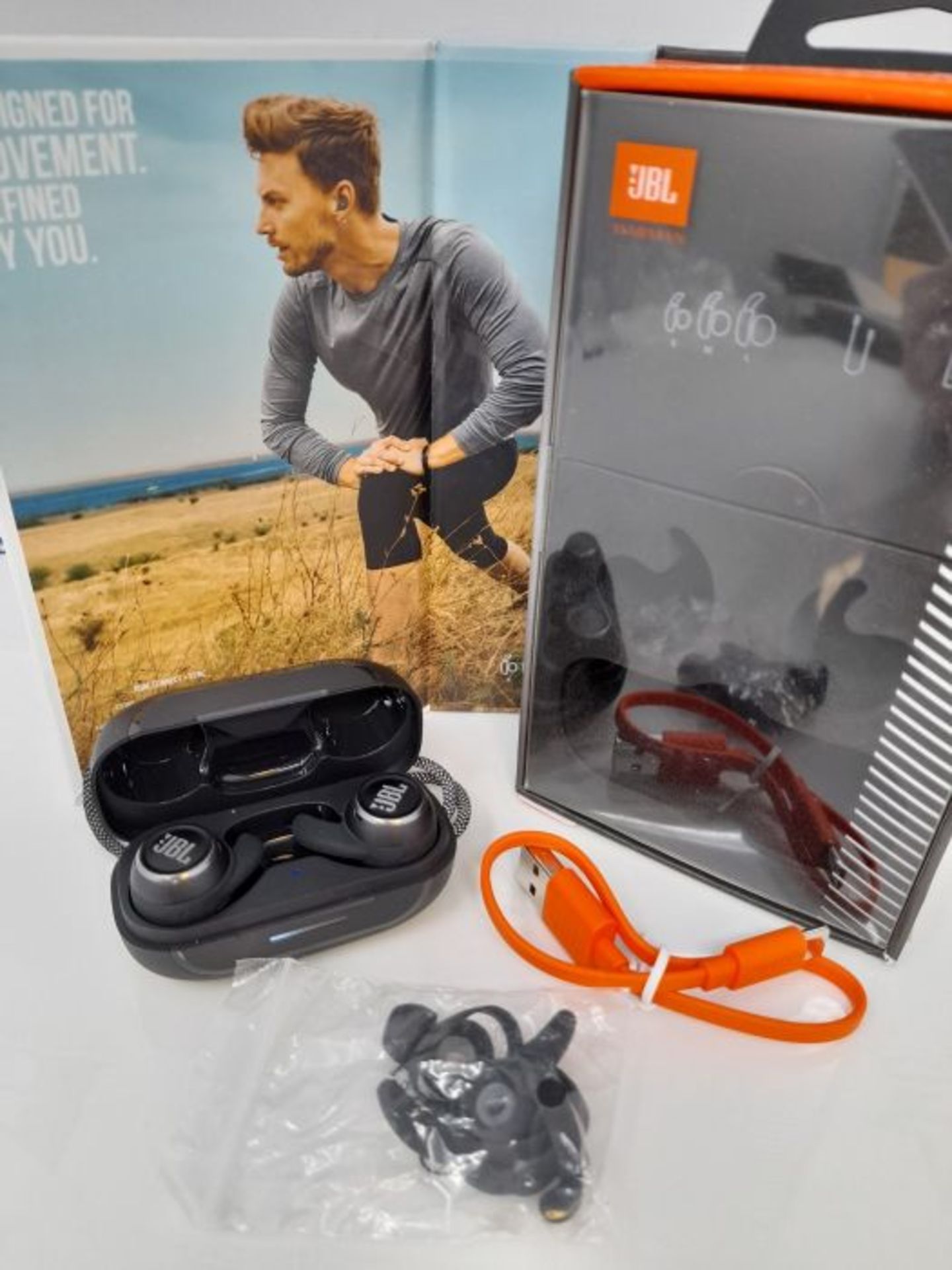 RRP £126.00 JBL Reflect Mini NC TWS - Small waterproof sports in-ear headphones with Bluetooth, wi - Image 2 of 3