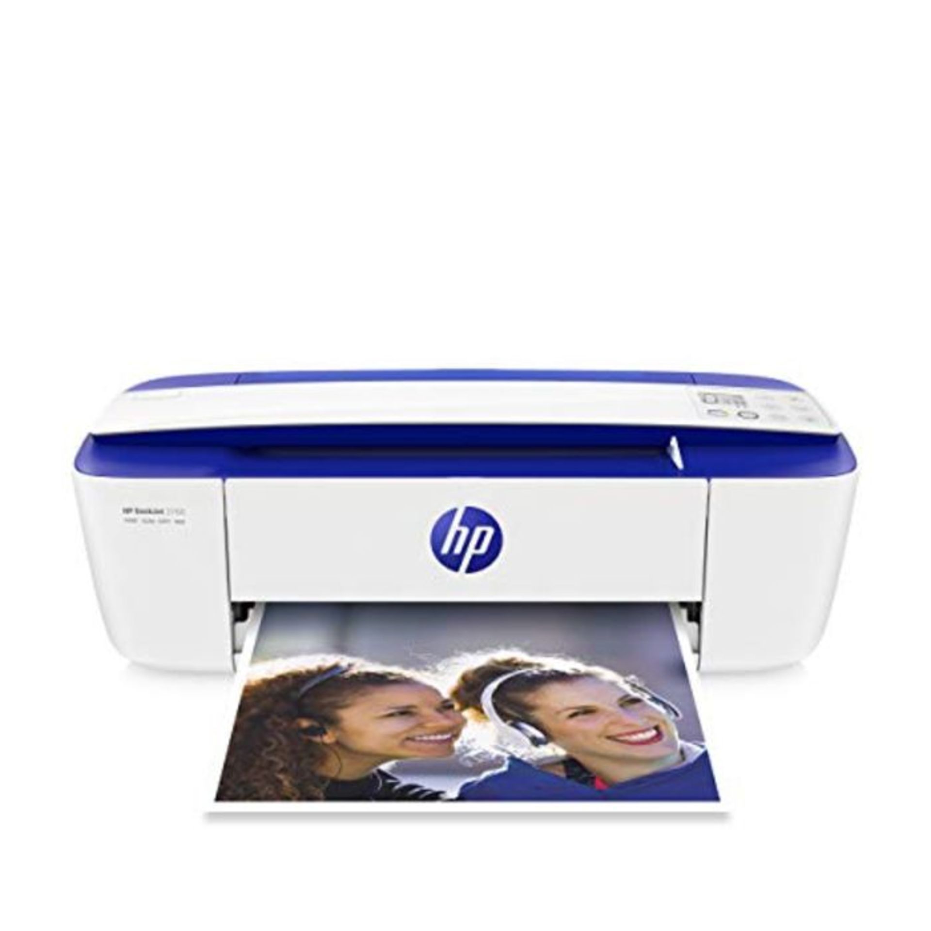 RRP £74.00 HP DeskJet 3760 All-in-One Printer, Instant Ink with 2 Months Trial, White