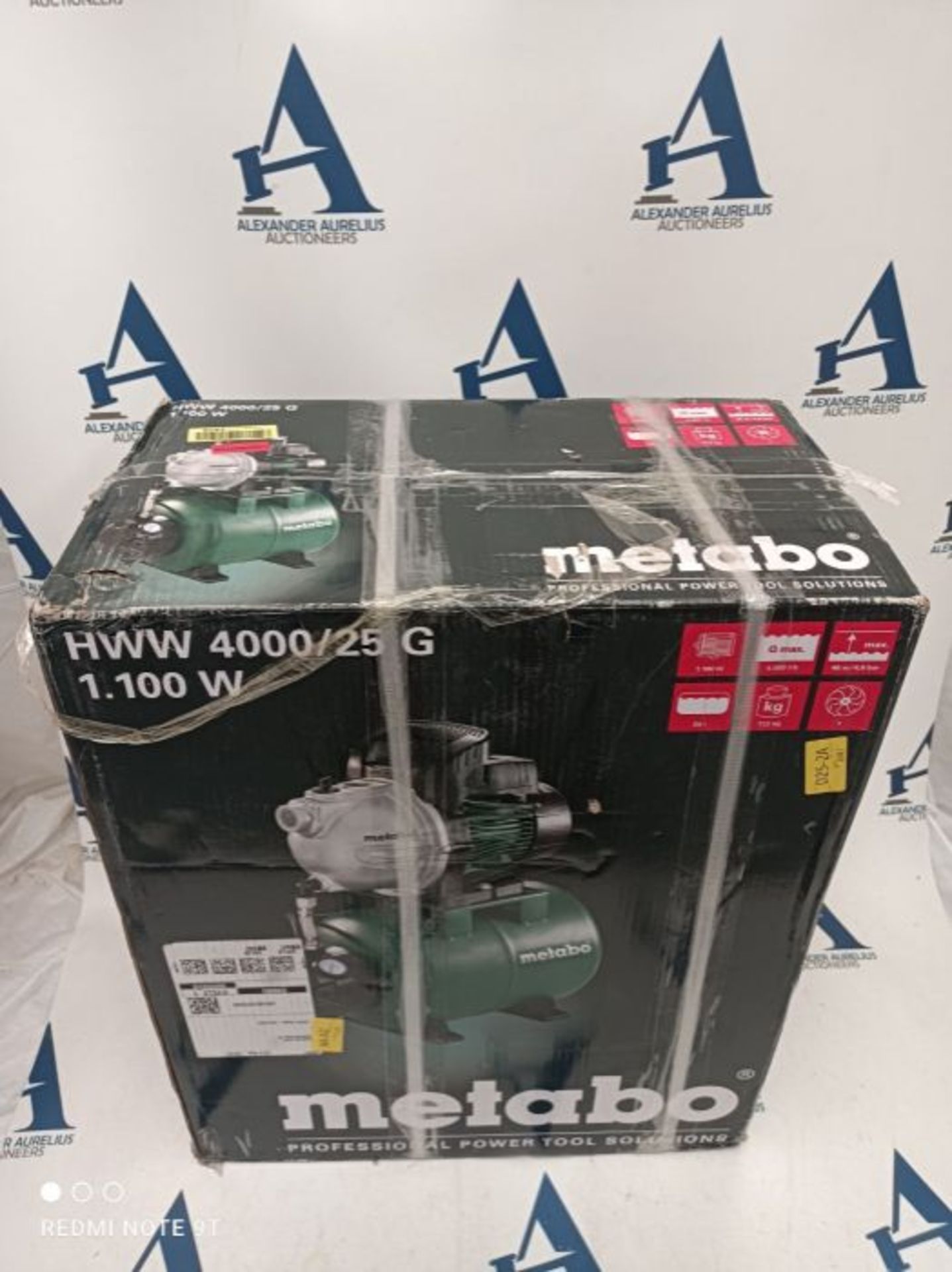 RRP £145.00 Metabo HWW 4000/25G Home Water Pump - Image 3 of 3