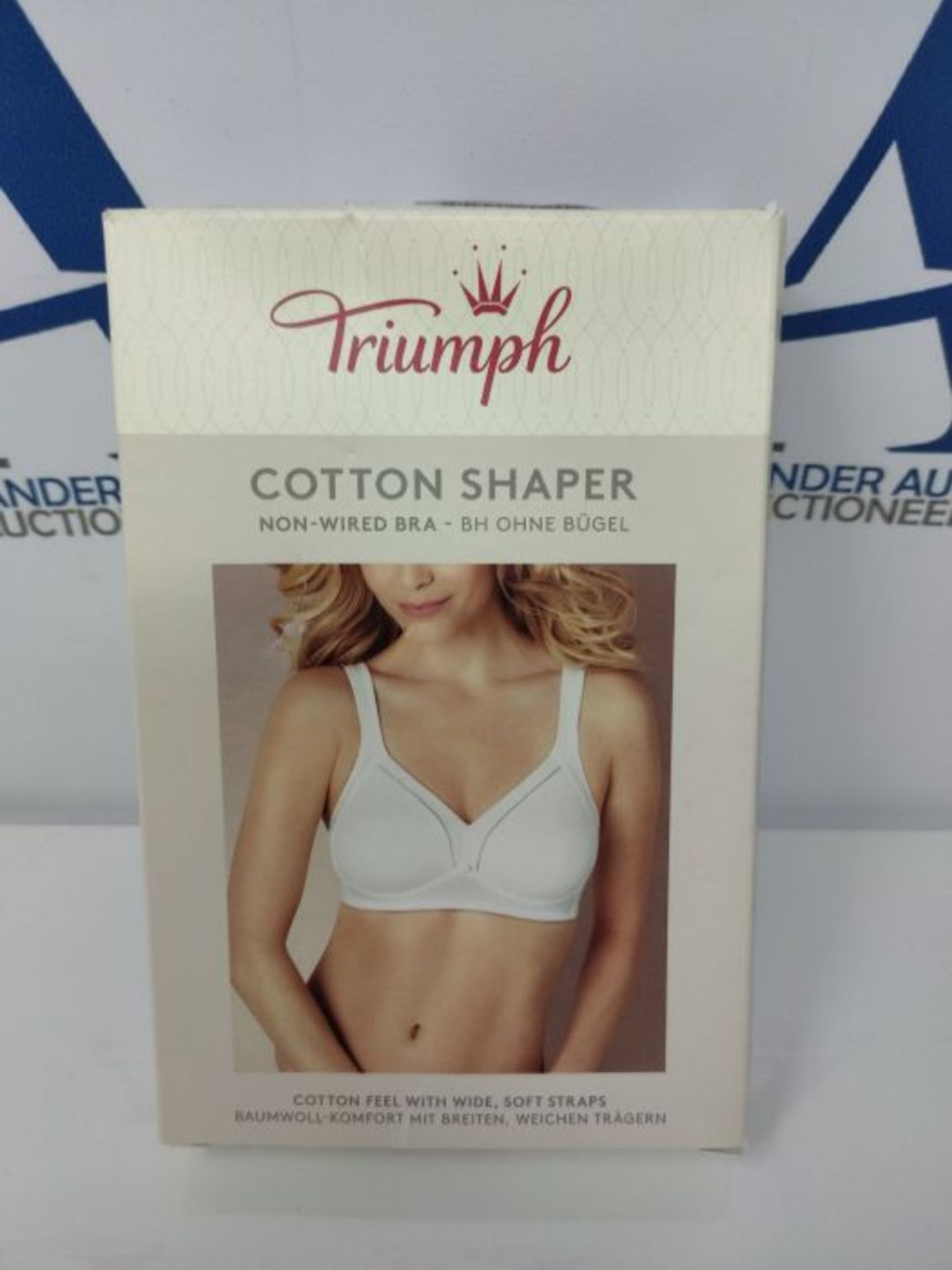 Triumph Women's Cotton Shaper N (1BW13) Bra, White, Size 38D - Image 2 of 3