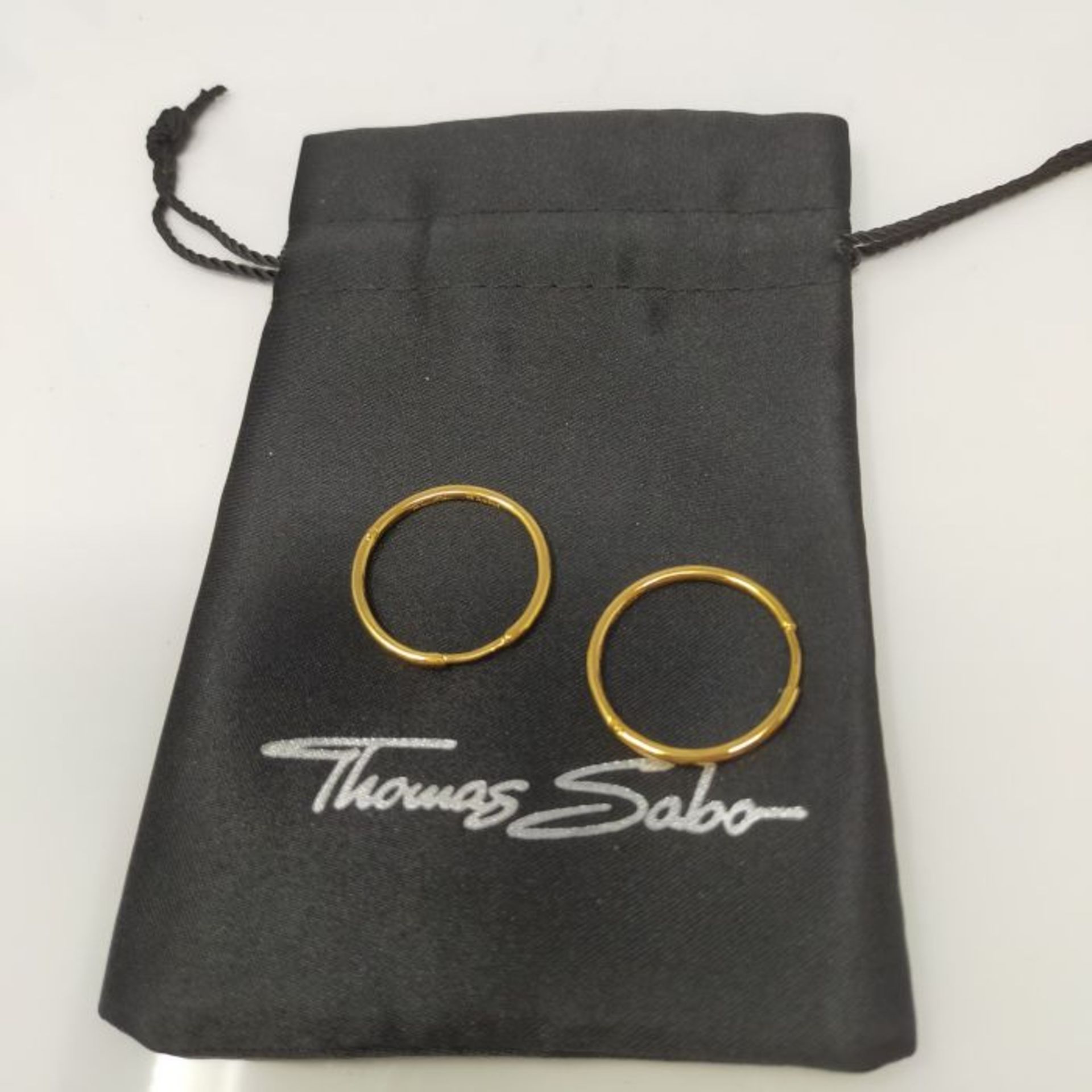 RRP £70.00 Thomas Sabo Women Silver Hoop Earrings - CR610-413-12 - Image 2 of 3