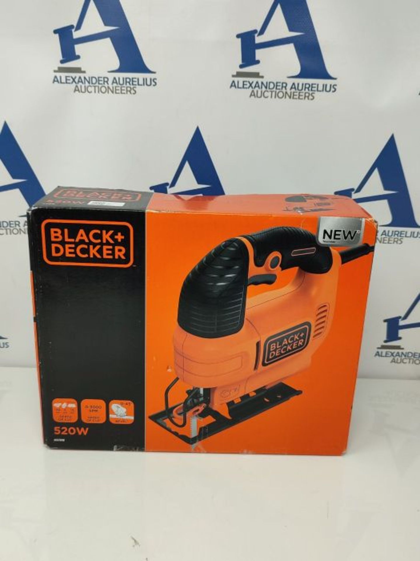 Black + Decker jigsaw, pendulum saw (520W, max. 70 mm cutting depth, with soft grip, S - Image 2 of 3