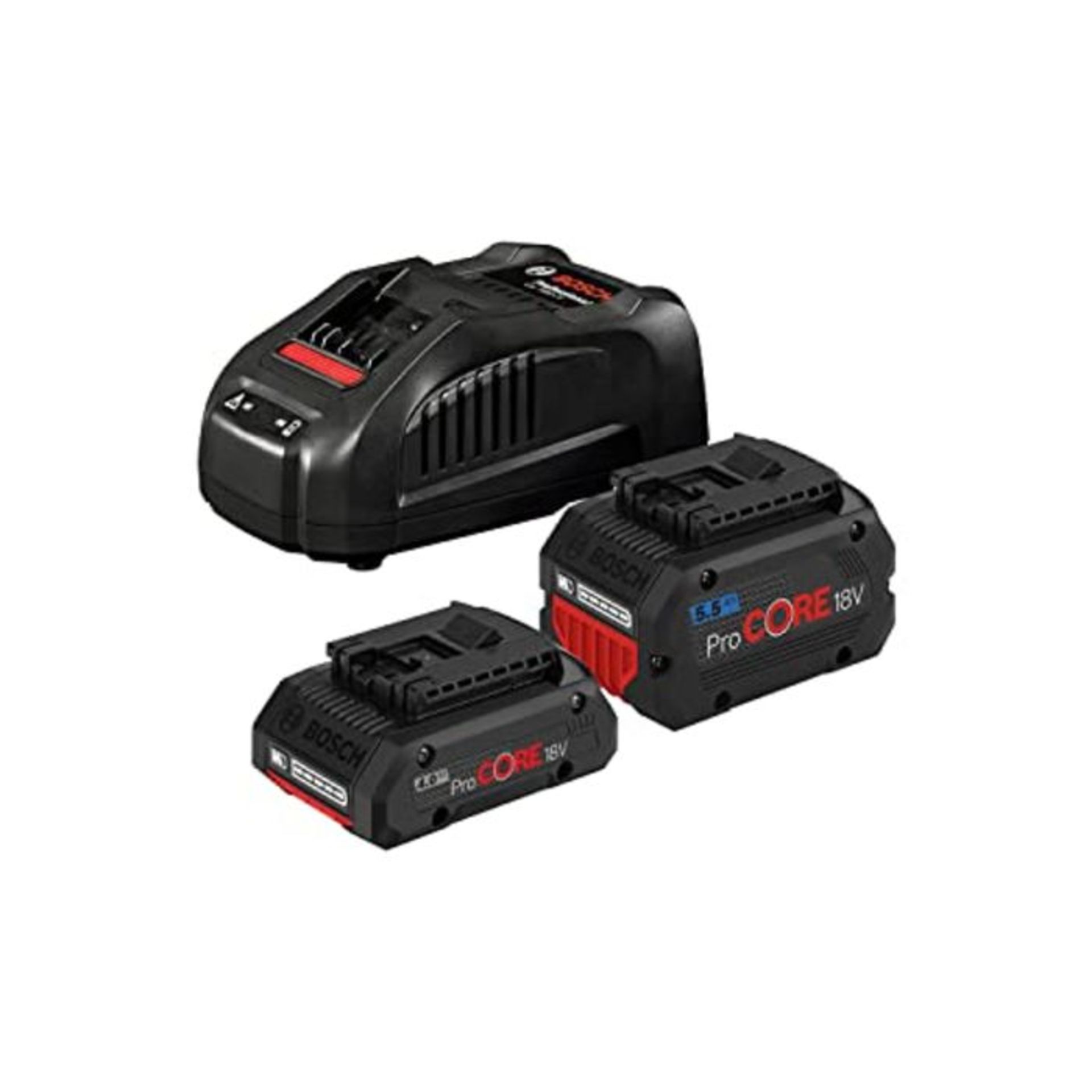 RRP £204.00 Bosch Professional 18V System battery starter set (1x battery ProCORE18V 4.0 Ah + 1x b