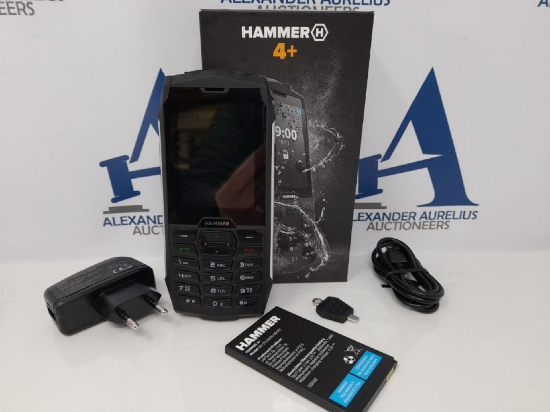 RRP £60.00 Hammer 4+ Dual Sim Tough Rugged re-inforced Waterproof IP68 Sim Free 3G Wi-fi Mobile P - Image 2 of 3