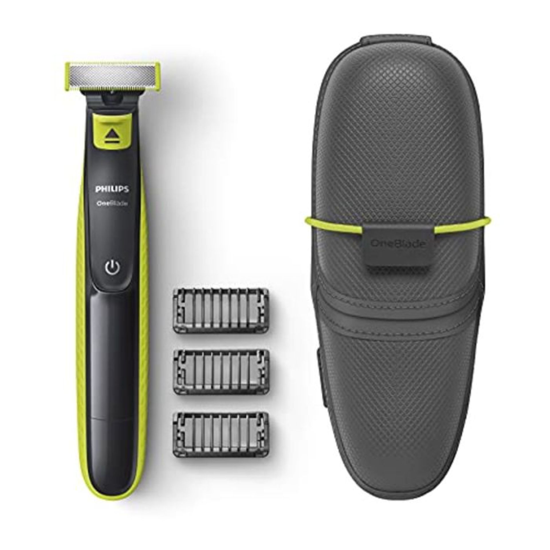 Philips OneBlade Face QP2520/65 Trim, Edge, Shave for Any Length of Hair 3 x Click-on