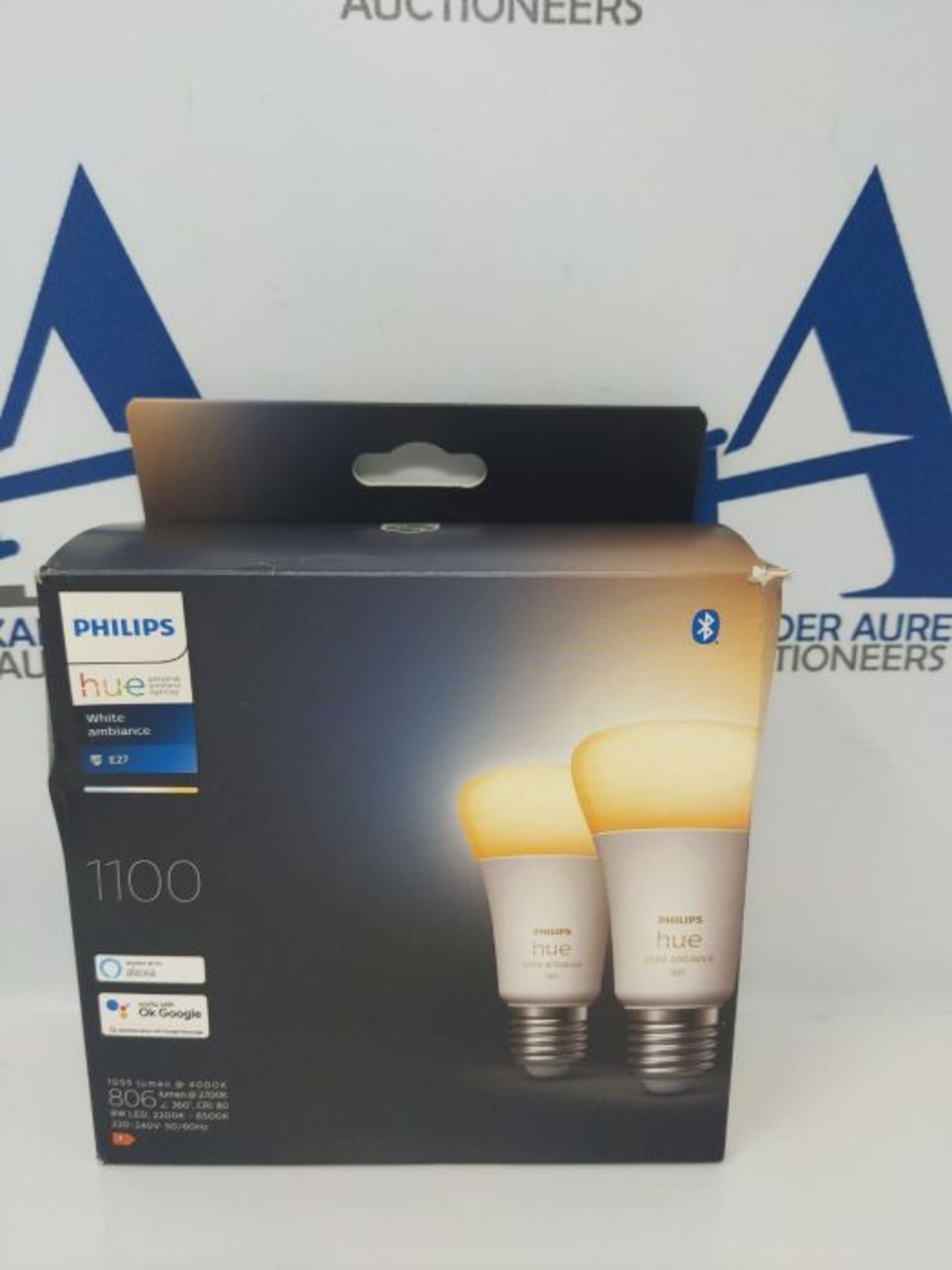 RRP £51.00 Philips Hue White Ambiance, ampoule LED connectÃ©e E27 Ã©quivalent 75W, compatible - Image 2 of 3