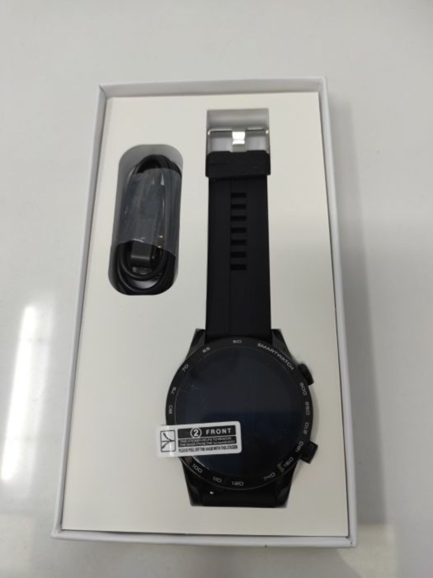 RRP £52.00 Aney Well Smartwatch Men's Sports Watch with Bluetooth Call Fitness Watch Fitness Trac - Image 3 of 3