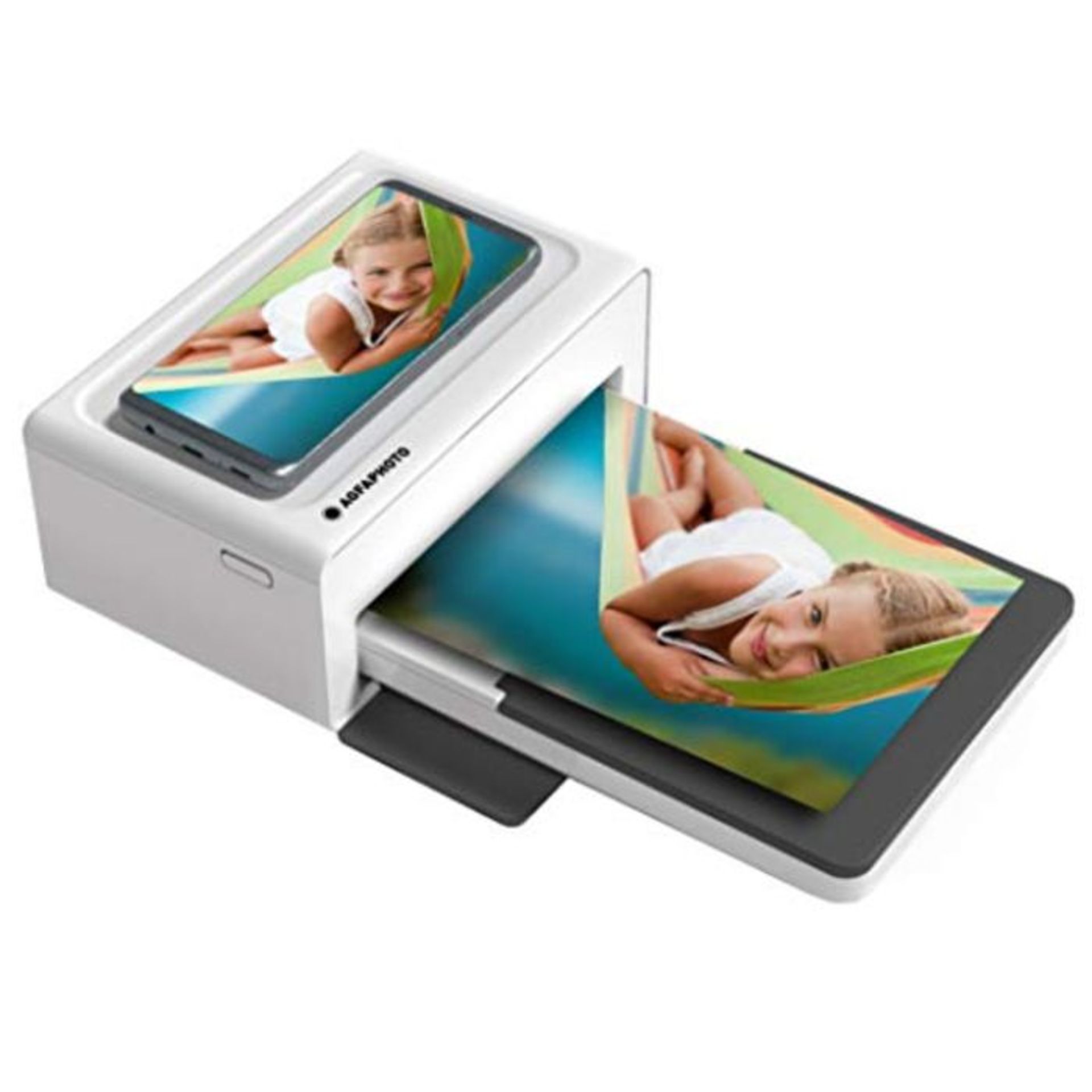 RRP £108.00 AGFA AMO46 Photo Printer Realpix Moment 4x6'' Bluetooth White