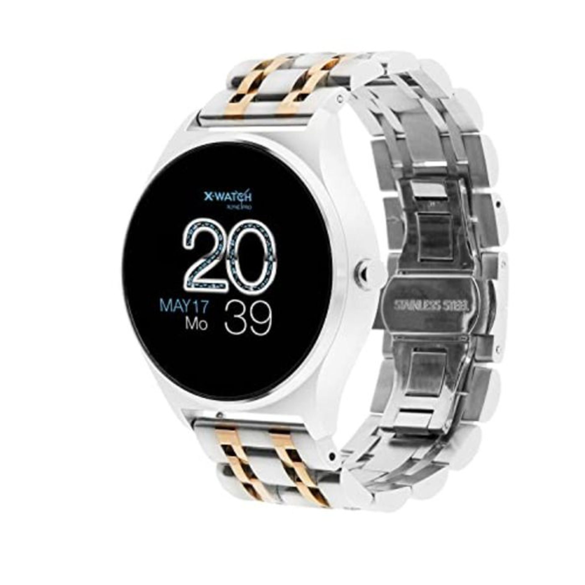 RRP £79.00 X-WATCH JOLI XW PRO Damen Smartwatch mit Blutdruckmessung-Fitness Watch-Shiny Silver 5