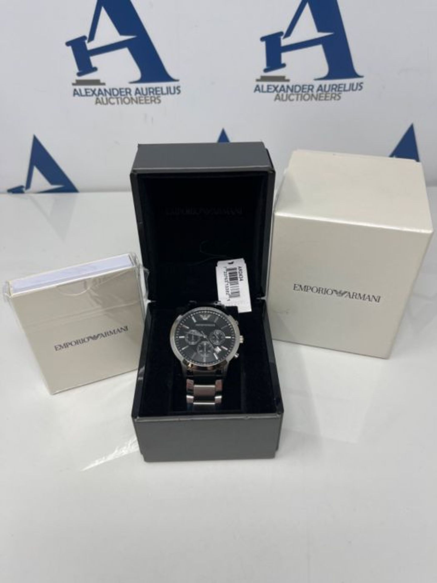 RRP £296.00 Emporio Armani Men's Chronograph Quartz Watch with Stainless Steel Strap AR2434 - Image 2 of 3