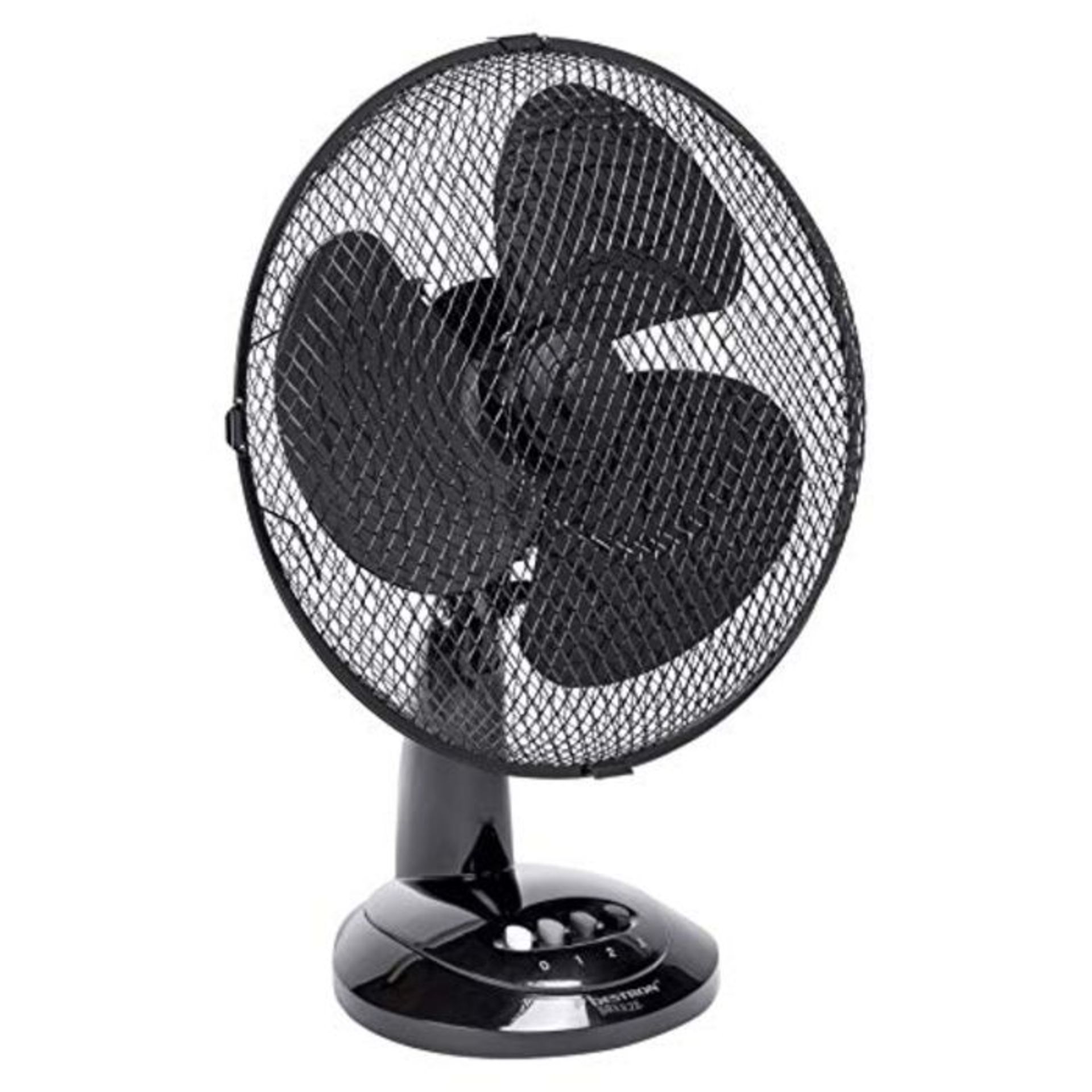 Bestron Desk Fan 35 cm Black Room Ventilator Portable Cooling Machine DDF35Z