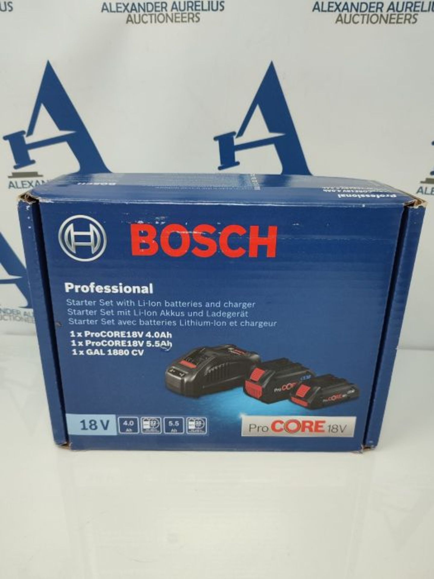 RRP £204.00 Bosch Professional 18V System battery starter set (1x battery ProCORE18V 4.0 Ah + 1x b - Image 2 of 3