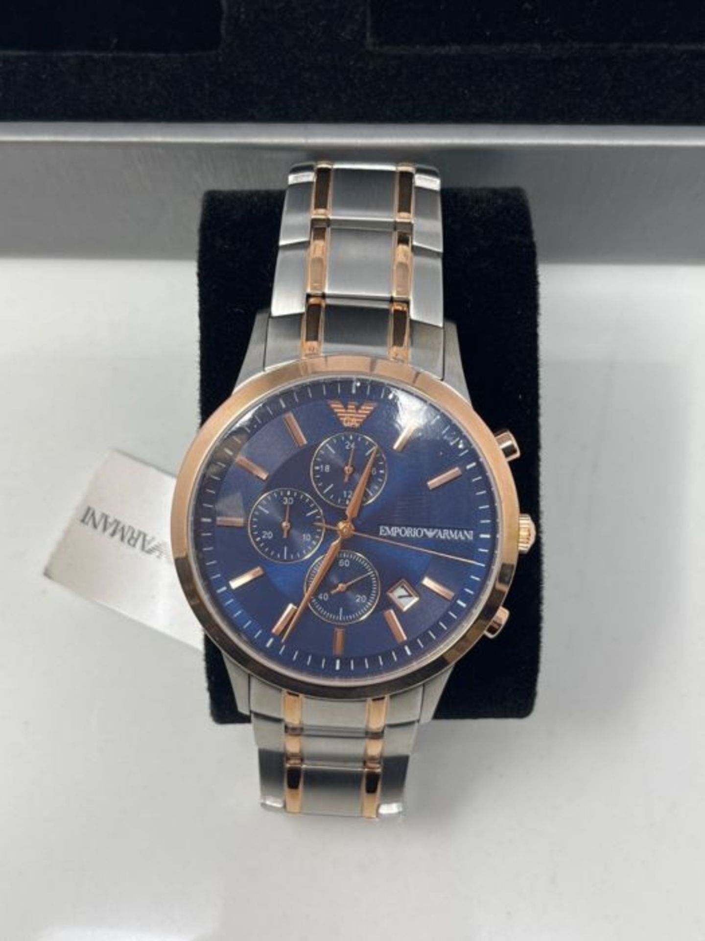 RRP £246.00 Emporio Armani Quartz Watch with Stainless Steel Strap AR80025 - Image 3 of 3