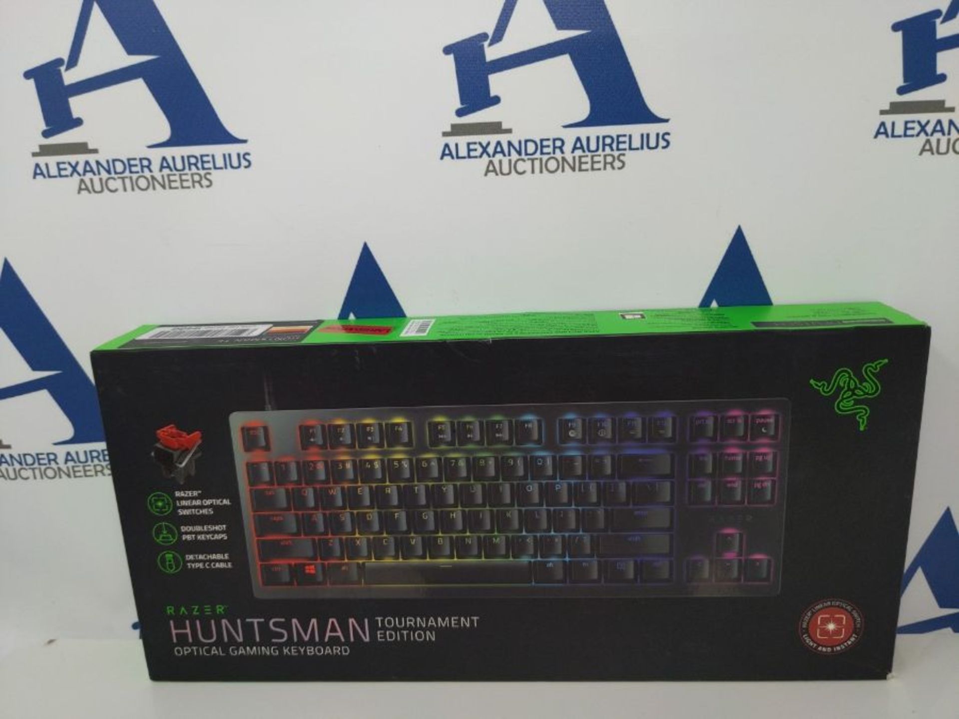 RRP £117.00 Razer Huntsman Tournament Edition (Red Switch) - Compact TKL Gaming Keyboard with Fast - Image 2 of 3