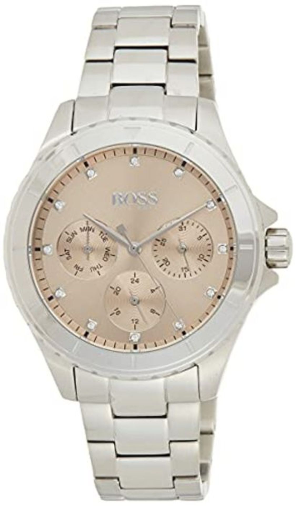RRP £199.00 BOSS Watches Women's Multi dial Quartz Watch with Stainless Steel Strap 1502444