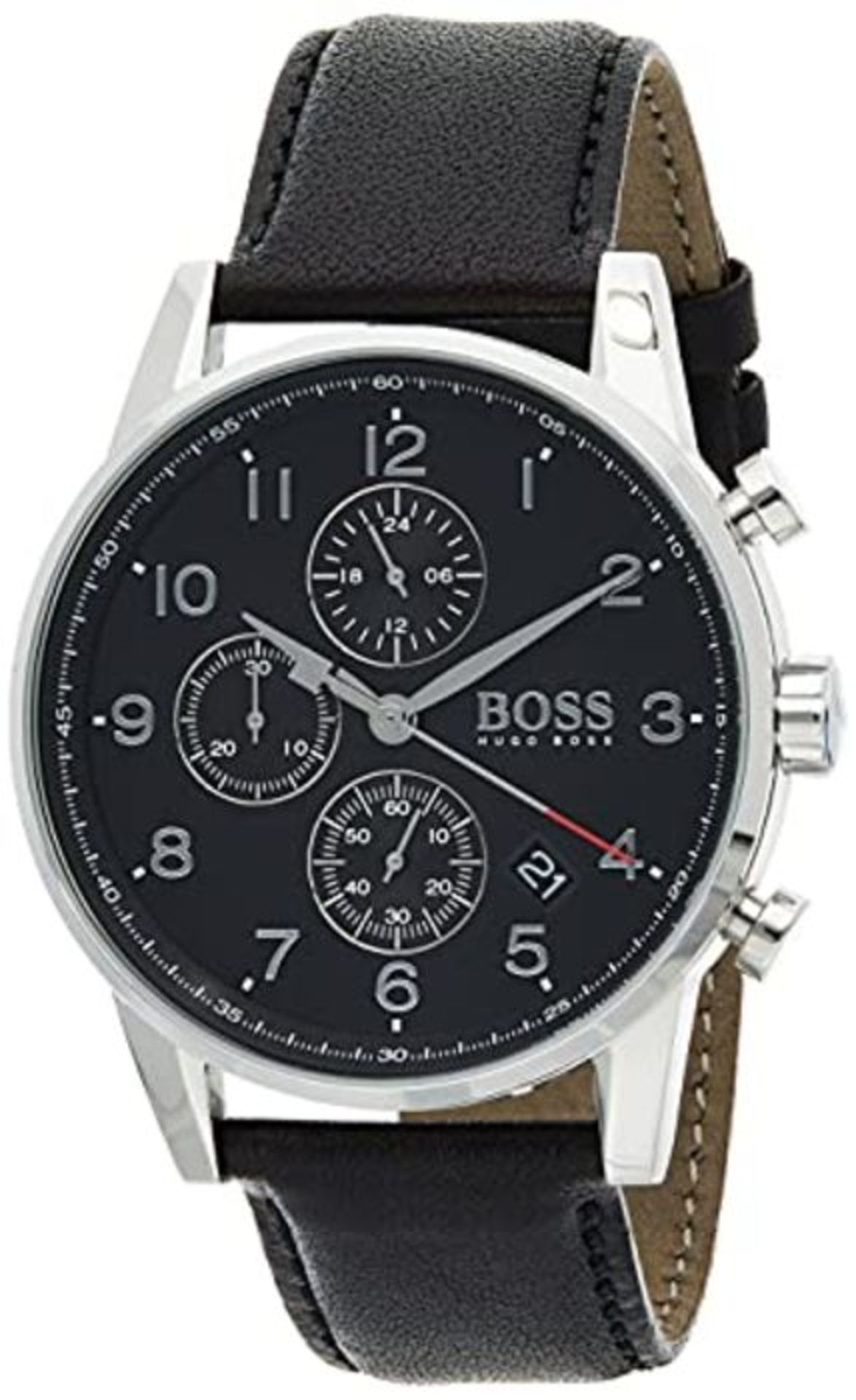 RRP £239.00 BOSS Watches Men's Chronograph Quartz Watch with Leather Strap 1513678