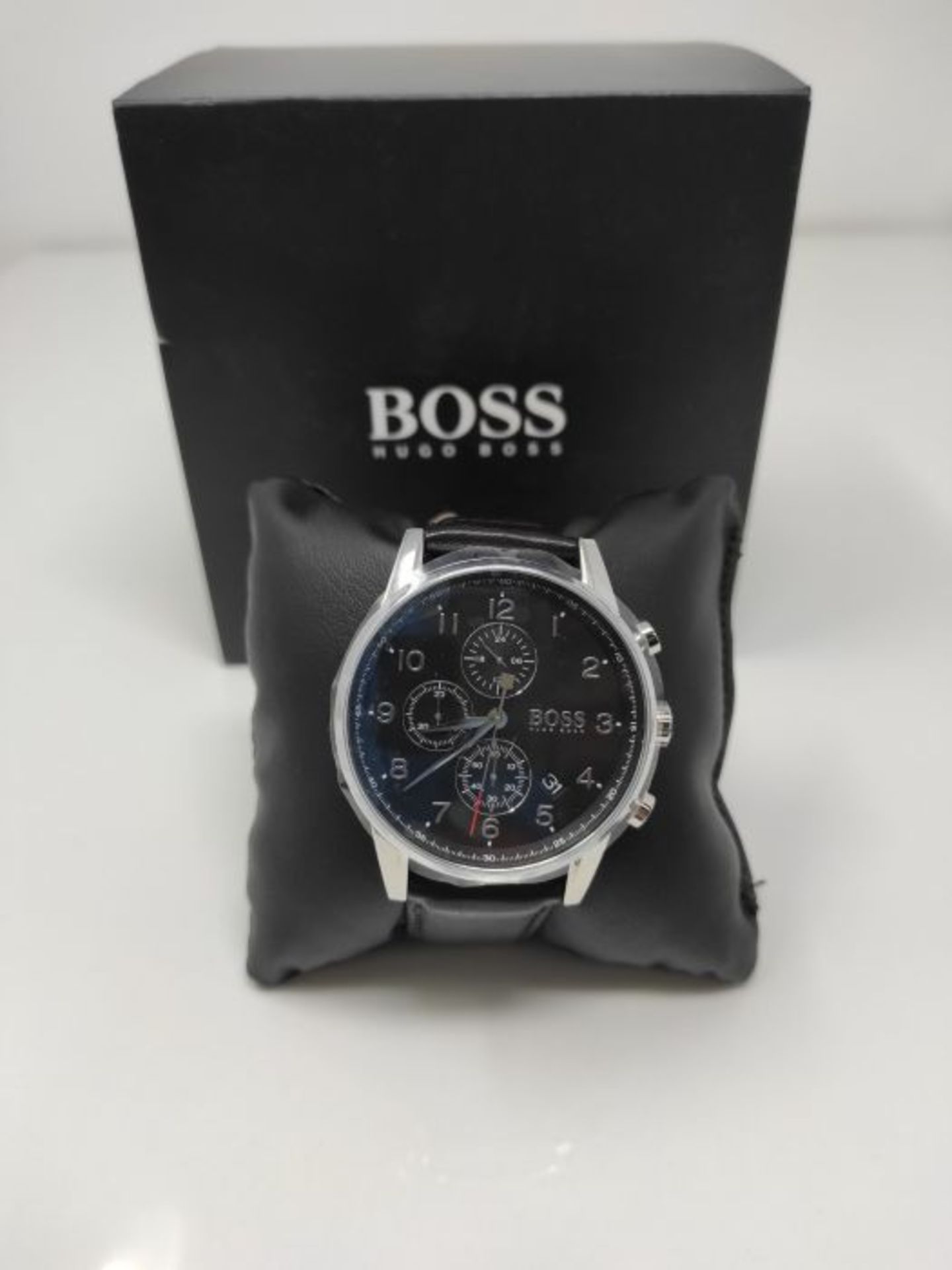 RRP £239.00 BOSS Watches Men's Chronograph Quartz Watch with Leather Strap 1513678 - Image 2 of 3