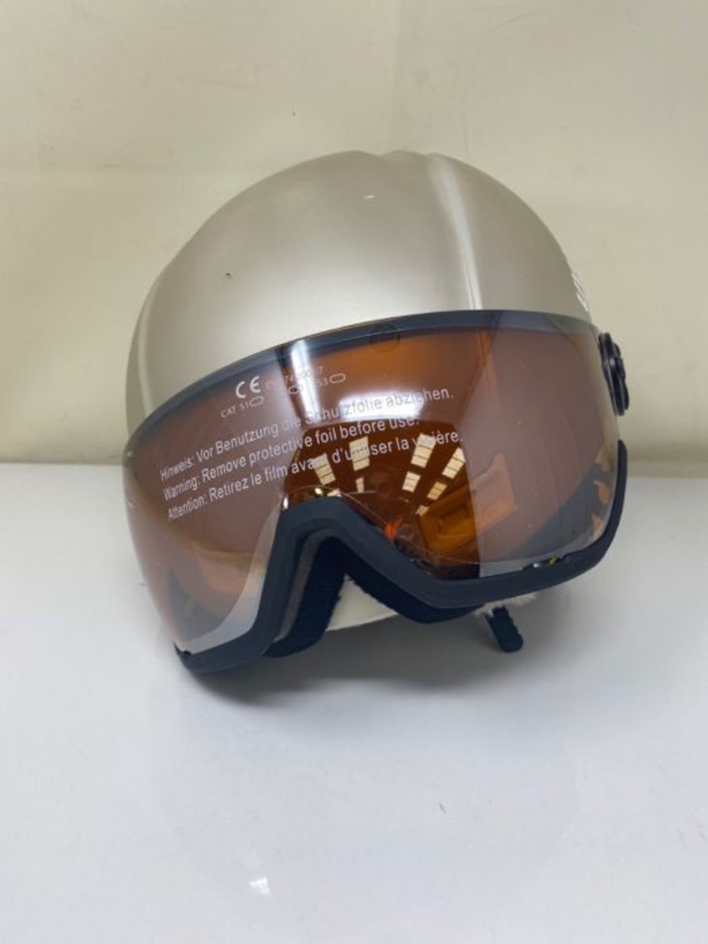 RRP £144.00 uvex Unisex- Erwachsene, hlmt 400 visor style Skihelm, prosecco met mat, 53-58 cm - Image 2 of 3