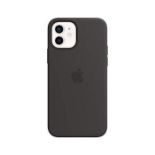 Apple Silikon Case mit MagSafe (für iPhone 12 | 12 Pro) - Schwarz