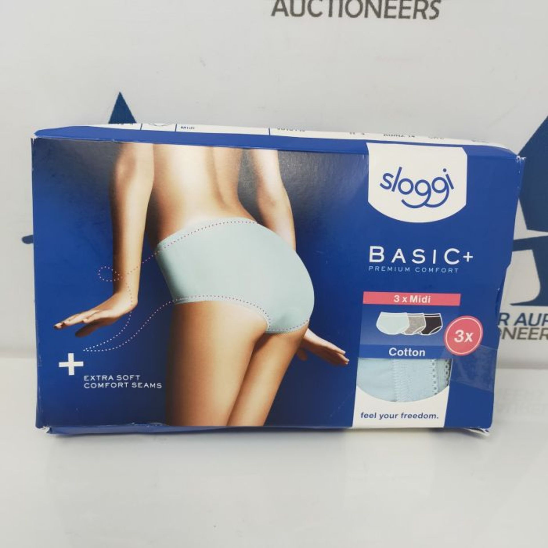 Sloggi Women's Basic+ Midi C3P Underwear, Multiple Colours 10, 42 (Pack of 3) - Image 2 of 2