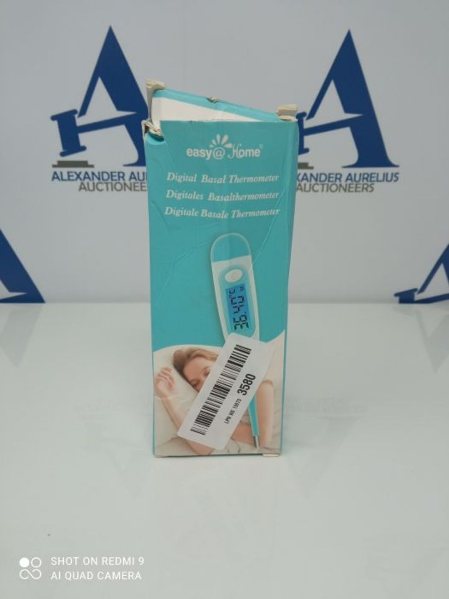 Digital Basal Thermometer for Ovulation with Backlight LCD Display, Premom APP, 1/100t - Image 2 of 3