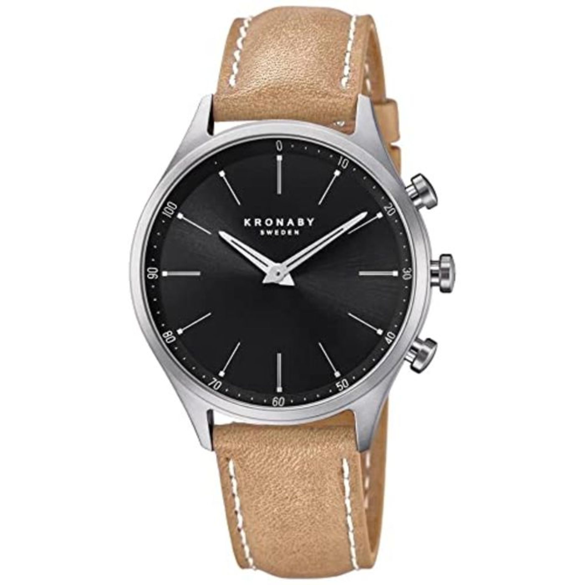 RRP £214.00 Kronaby S3123/1 Men's Beige Sekel Hybrid Smartwatch