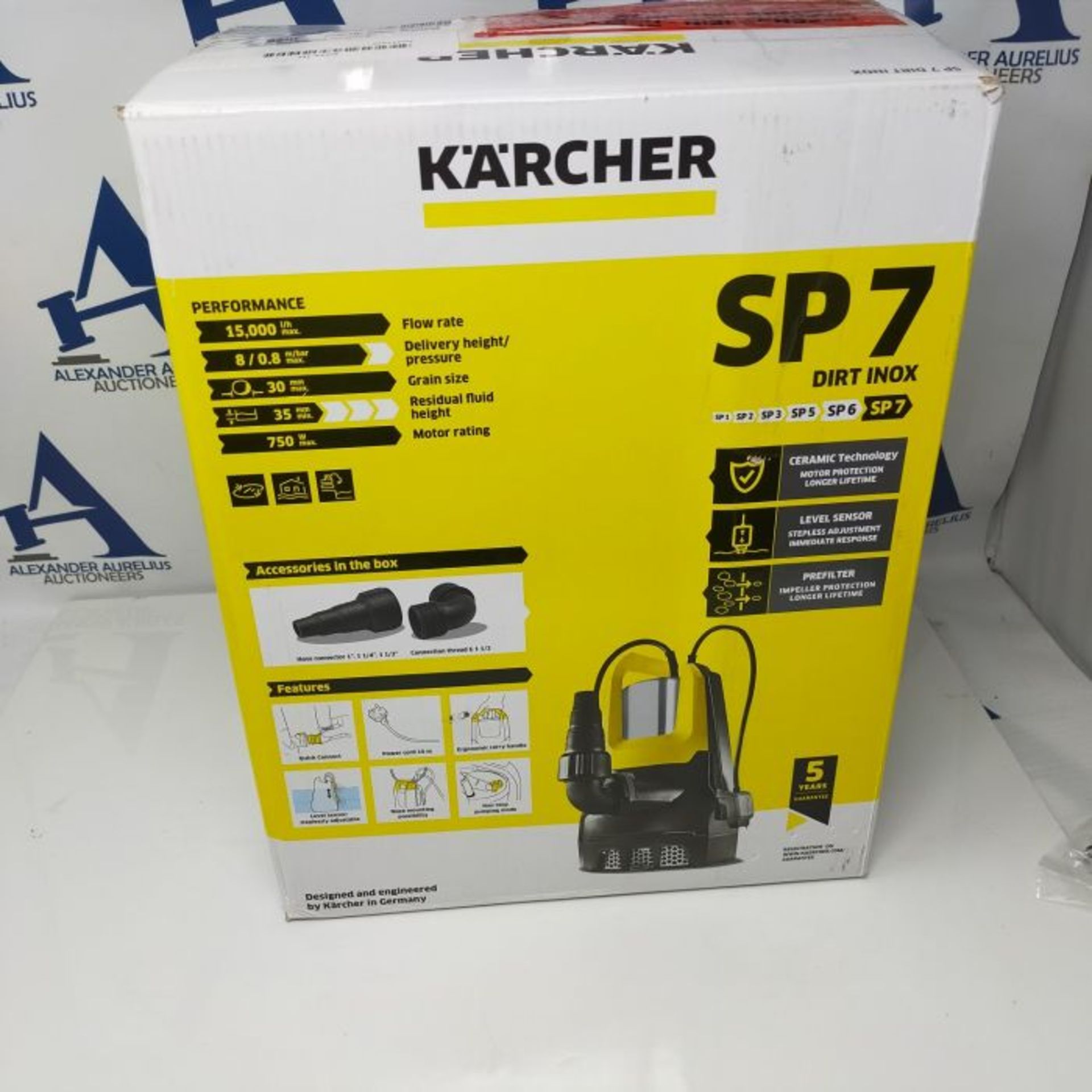 RRP £145.00 Karcher 1.645-506.0 drainage pump (SP 7 Dirt Inox) Multicoloured - Image 3 of 3