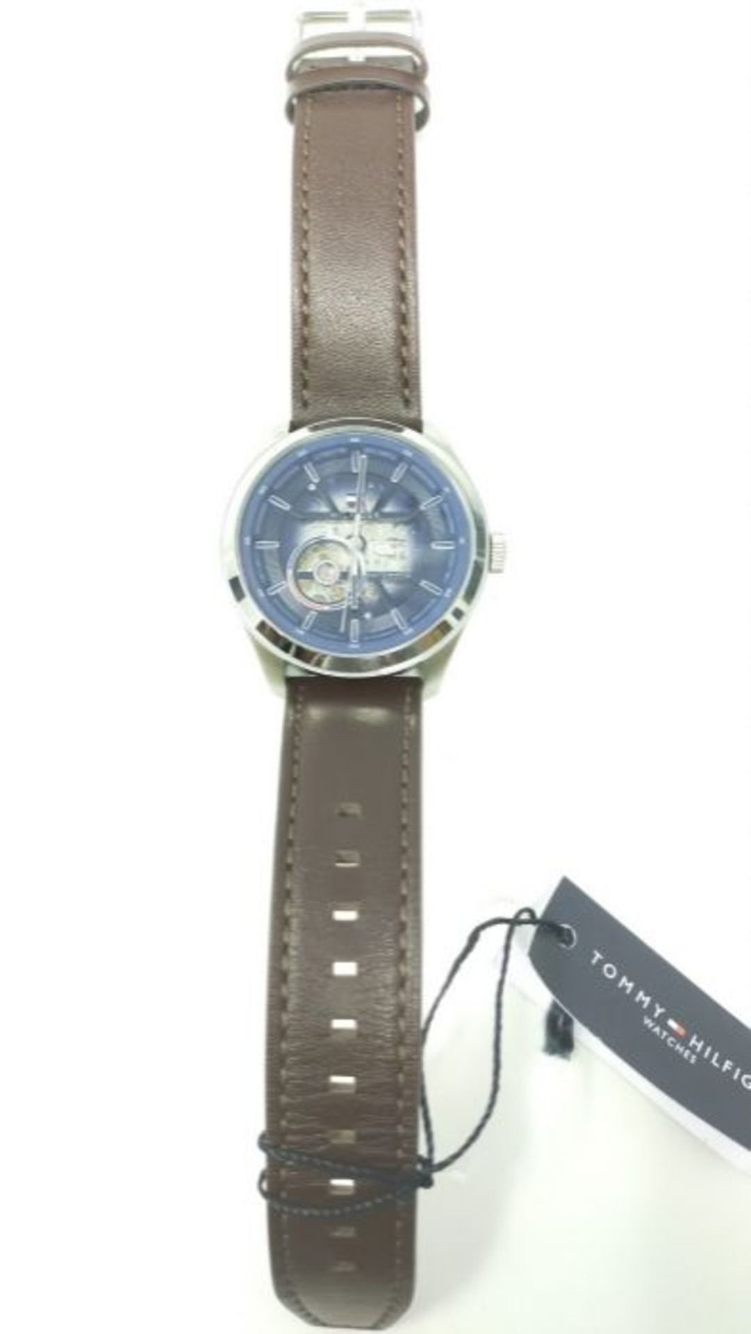 RRP £136.00 Tommy Hilfiger Men's Analog Quartz Watch with Leather Strap 1791888 - Image 3 of 3