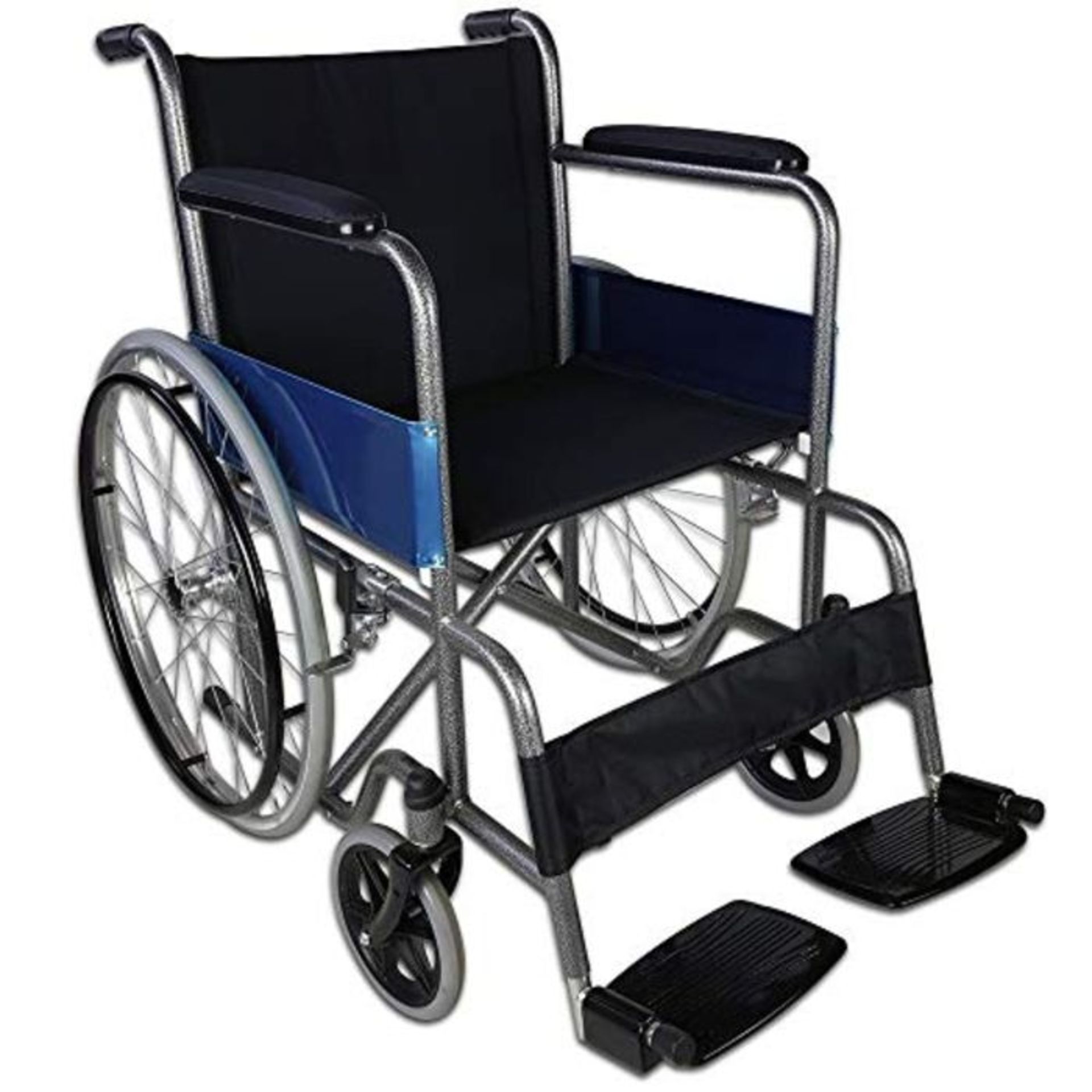 RRP £164.00 Mobiclinic, Alcázar, Foldable Wheelchair, Orthopaedic, for Handicapped, Manual Brake,