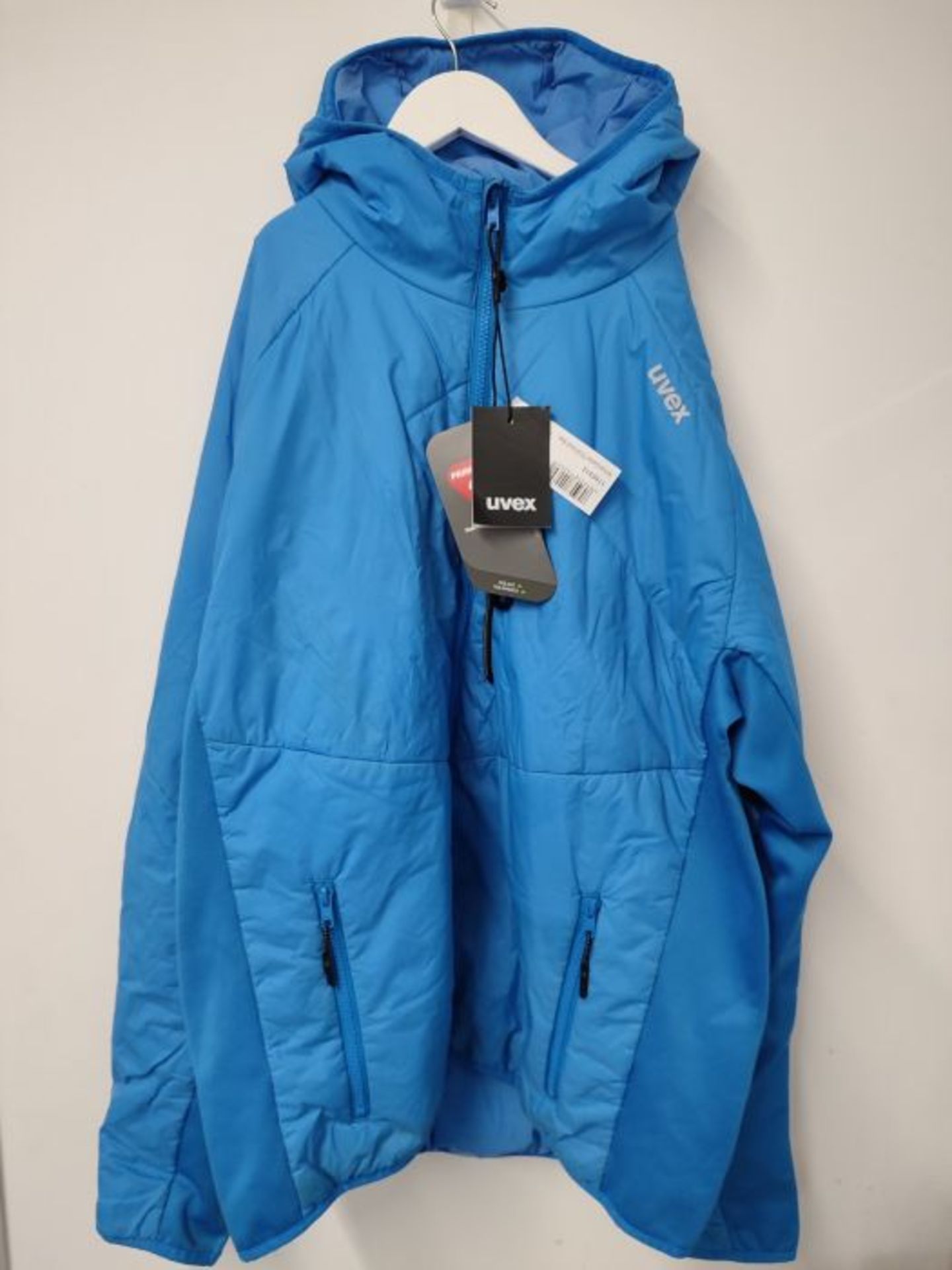 RRP £99.00 uvex ADA 17503 Thermo Jacket - Mens Inner Jacket with Hood - Blue - XL