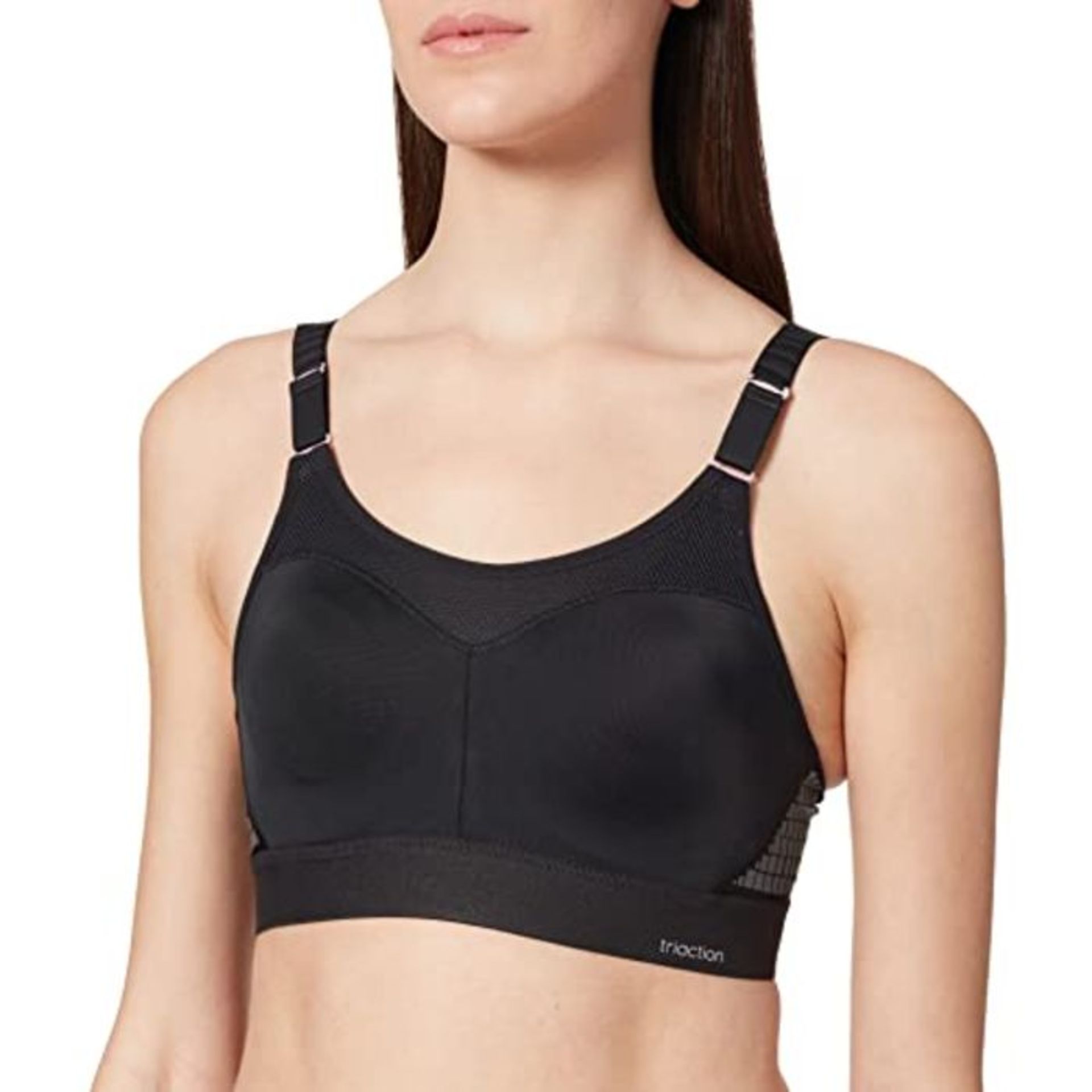 Triumph Women's Triaction Control Lite W01 EX Minimizer Sports Bra, Black, 34C