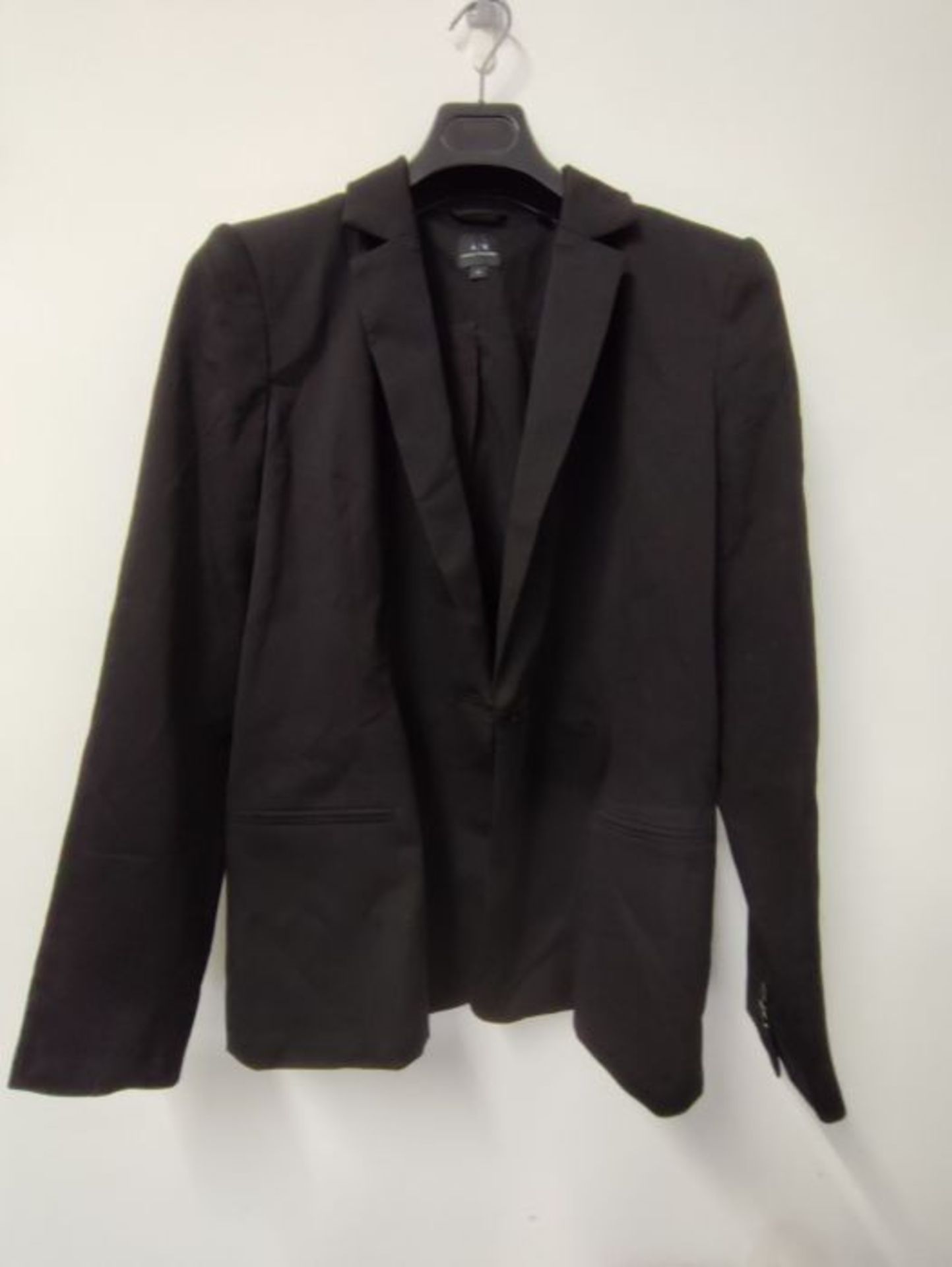 RRP £162.00 Armani Exchange Women's Armani Blazer Suit Jacket, Black (Black 1200), 18 (Size: 10) - Image 2 of 2