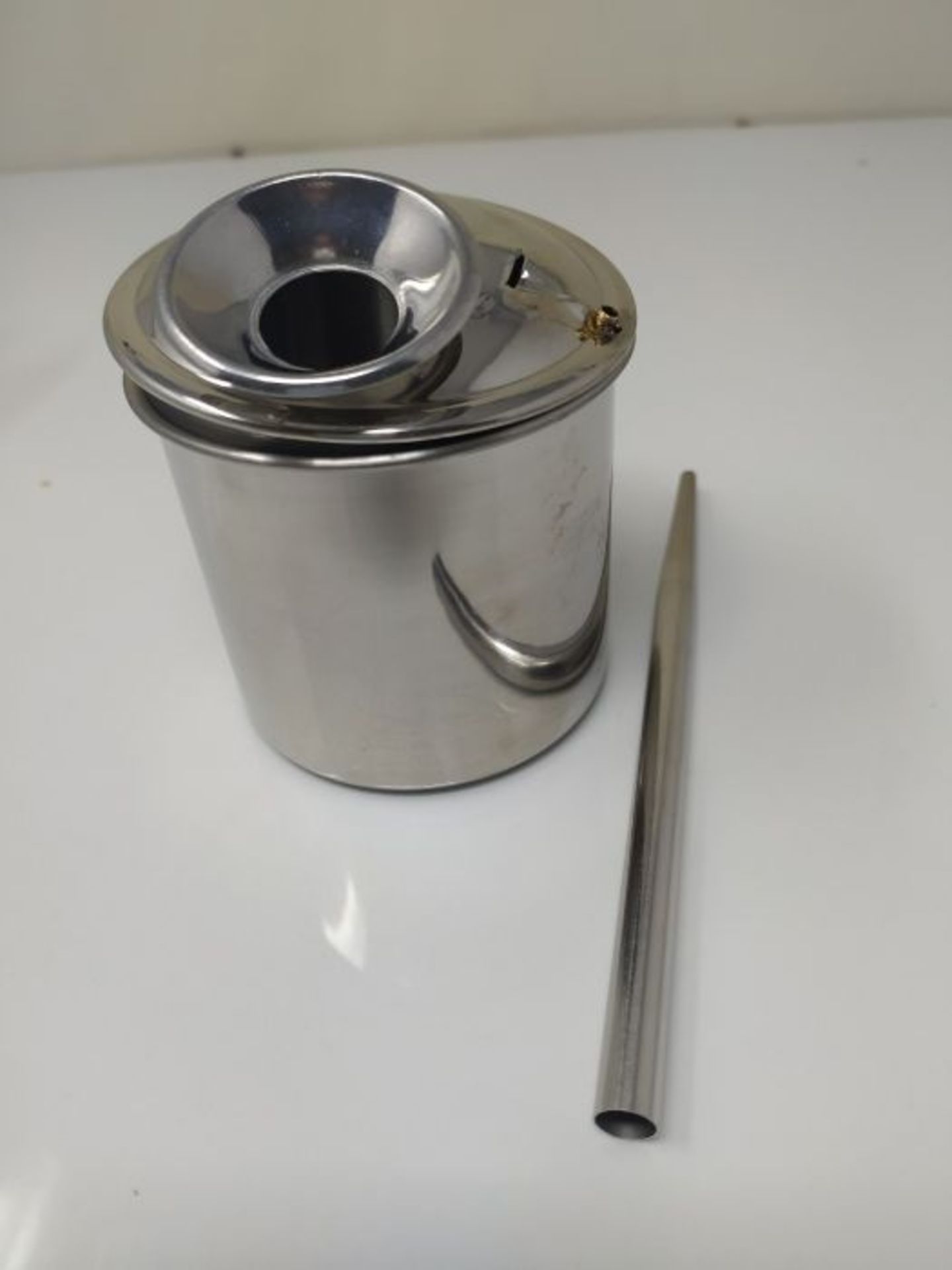 Fdit Stainless Steel Paint Glaze Glazing Pot Spray Pottery Painting Sprayer Metal Atom - Image 2 of 2