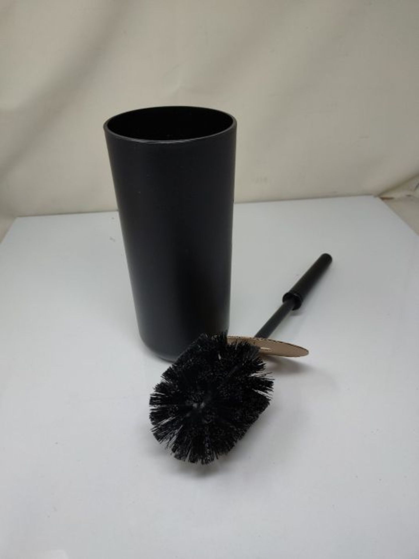 Wenko Brasil Toilet Brush Set, TPE, Black, 10 x 10 x 37 cm - Image 2 of 2