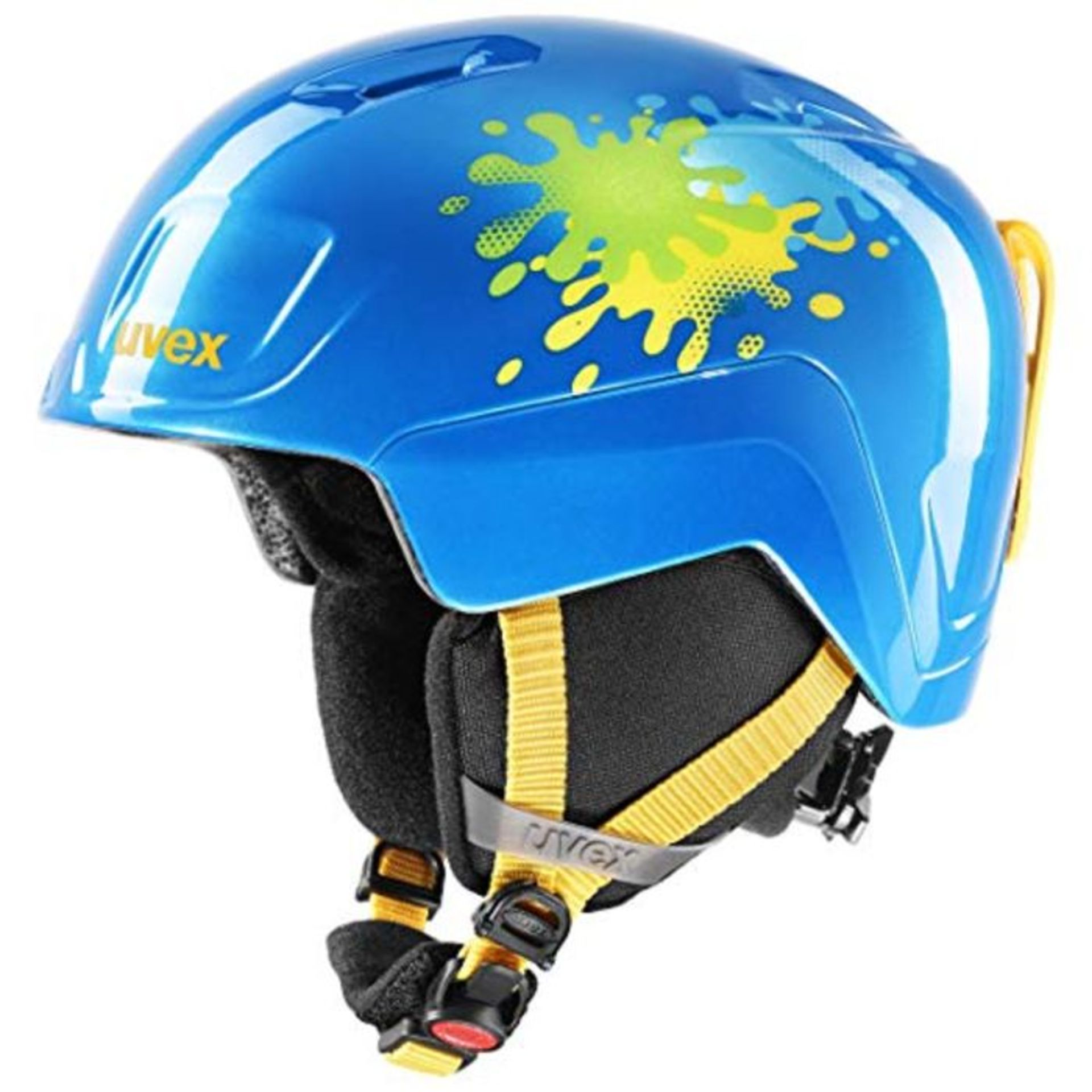 RRP £57.00 uvex Unisex Jugend, heyya Skihelm, blue splash, 51-55 cm