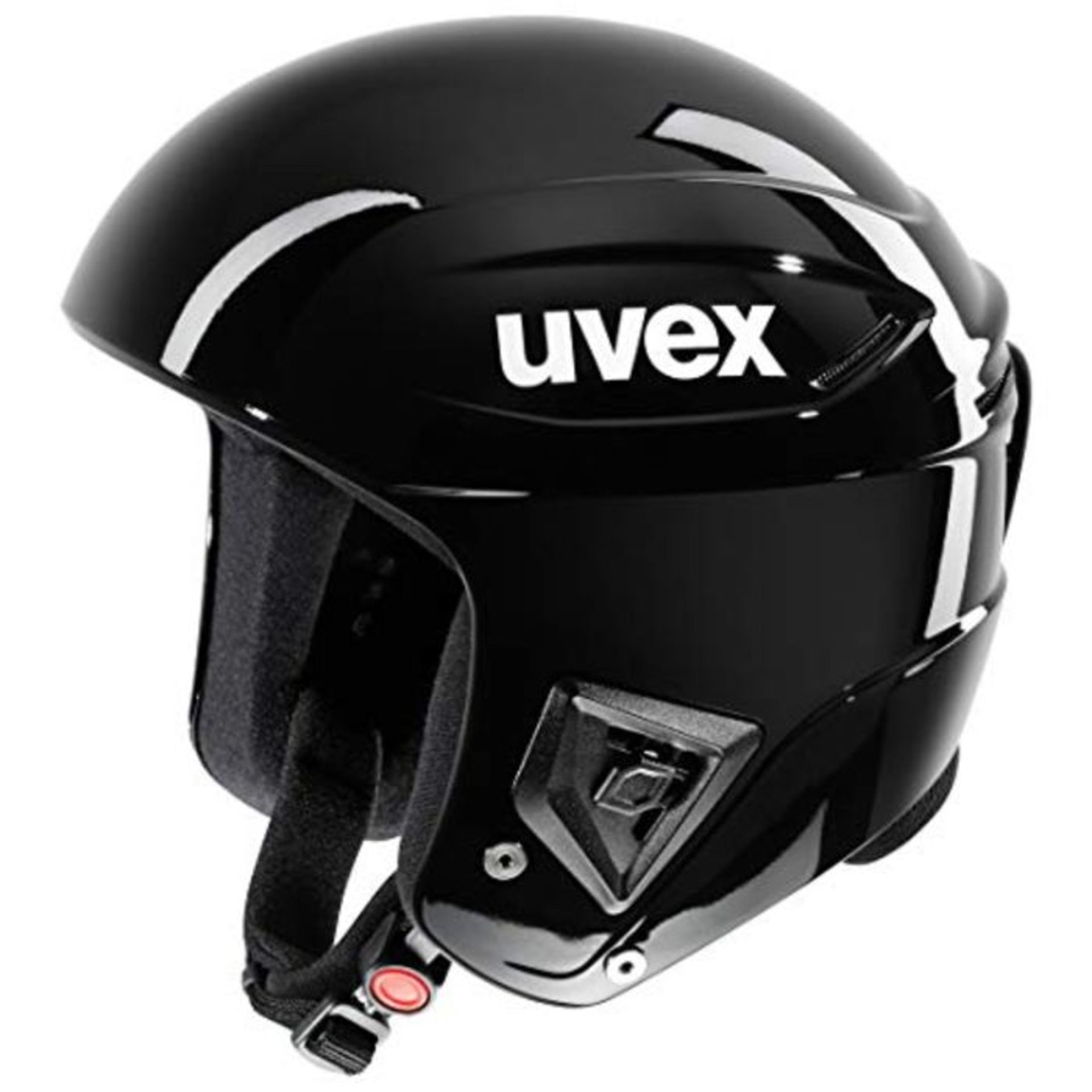 RRP £134.00 uvex Race +, Unisex Adult Ski Helmet, all Black, 51-52 cm