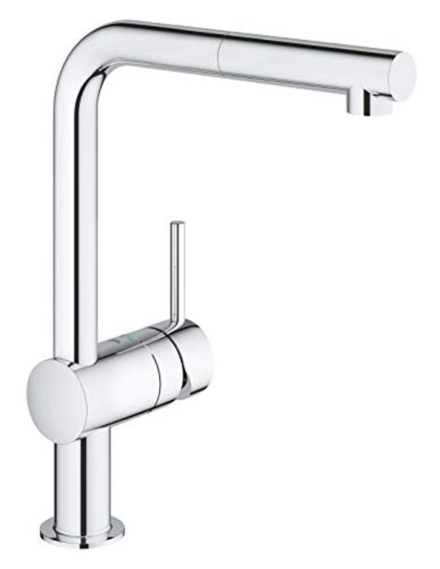 RRP £170.00 Grohe 32168000" L-Spout Minta Single Lever Basin Mixer, Chrome