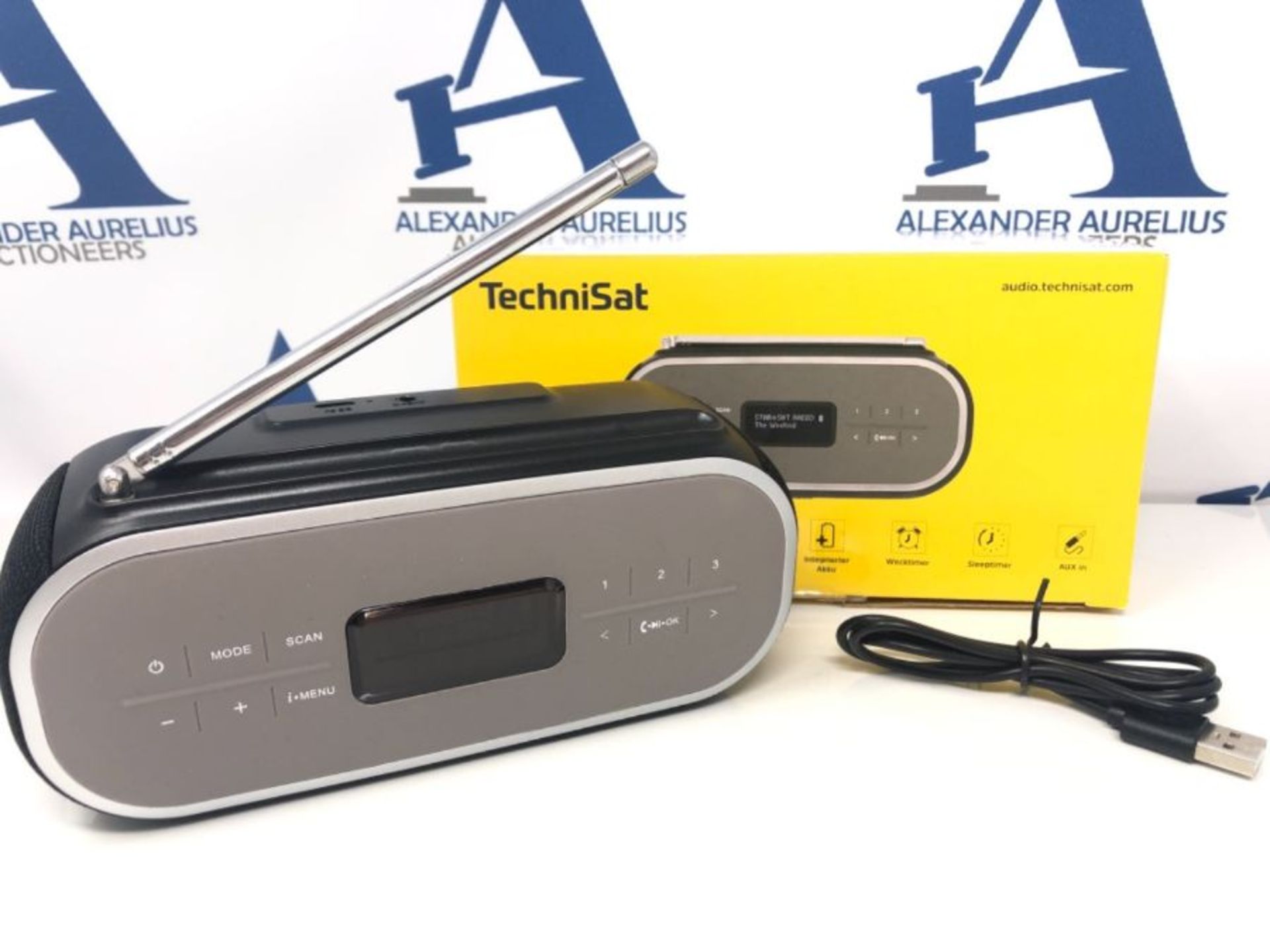 TechniSat Viola BT 1 Portable Bluetooth Speaker with DAB+ Digital Radio (FM, DAB, Cloc - Image 2 of 3