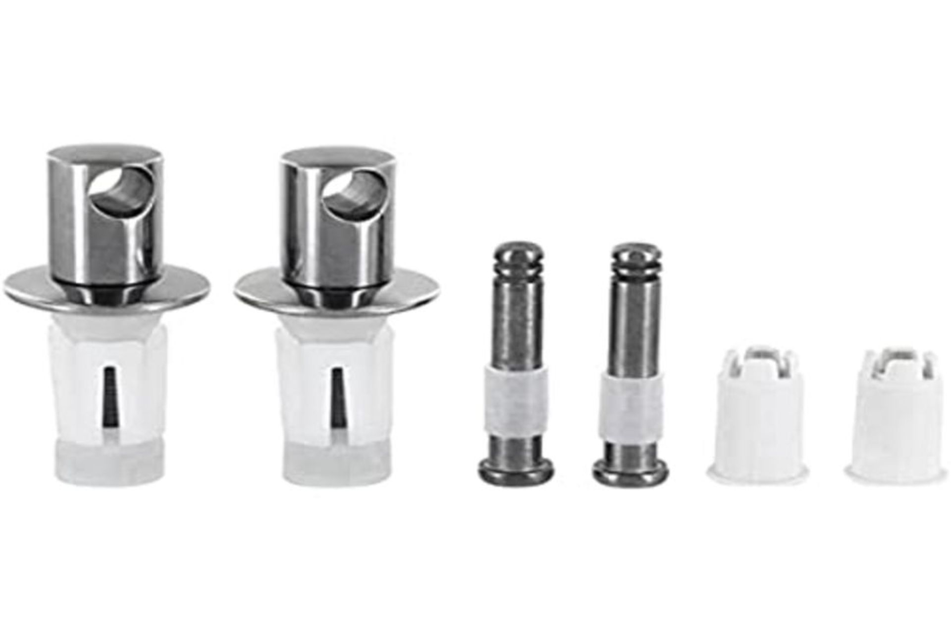 Ceramica Dolomite J1205BJ Seat Hinges Set, Chrome