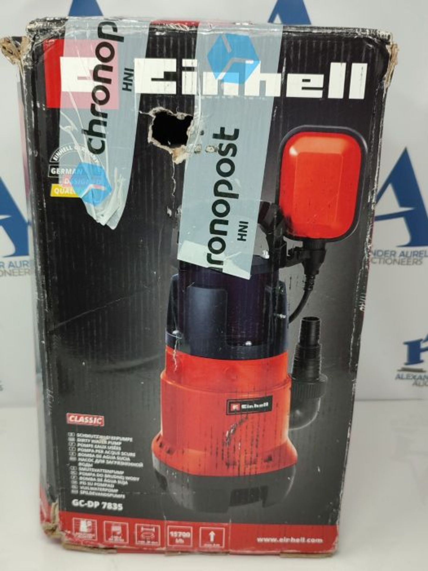 RRP £53.00 Einhell GC-DP 7835 Clean / Dirty Water Pump | 780W Submersible Pump, 15,700 L/H, Float - Image 2 of 3