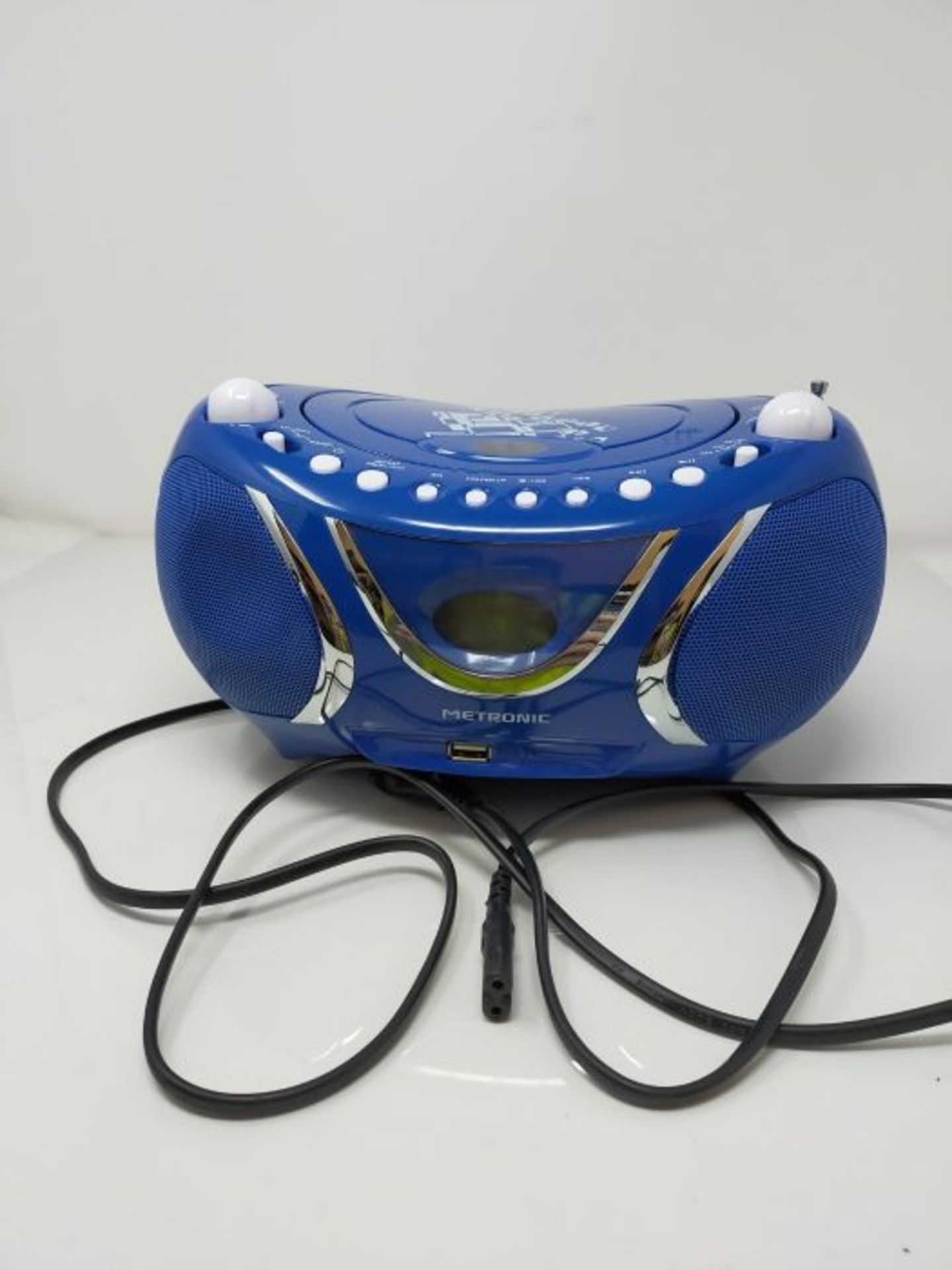 Metronic Gulli Radio/CD Player / MP3 Portable blue - Image 6 of 6