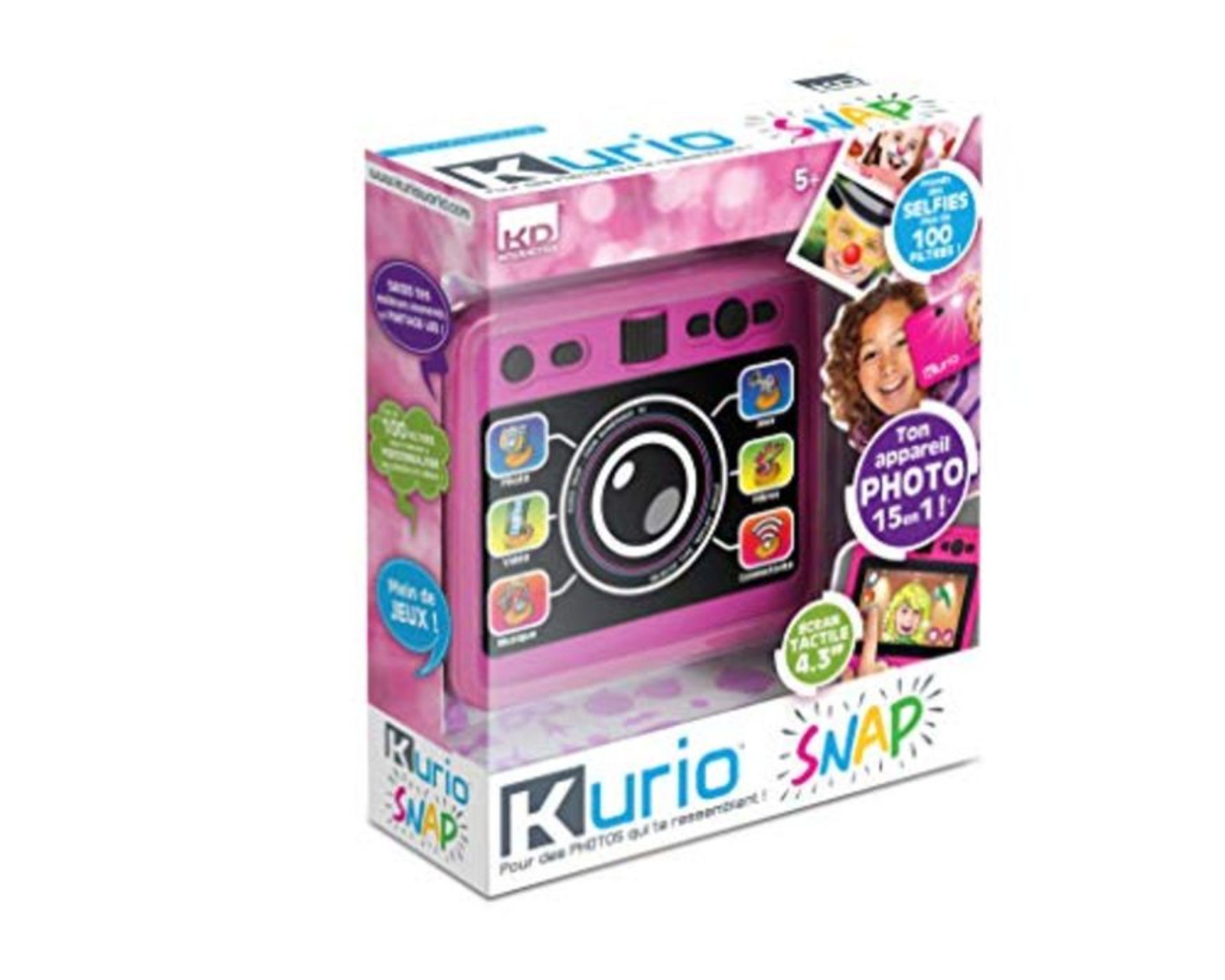 RRP £58.00 Kurio Snap Camera, Child Camera & Video, Selfie, Photo Filters, Games & Music, Pink, 4