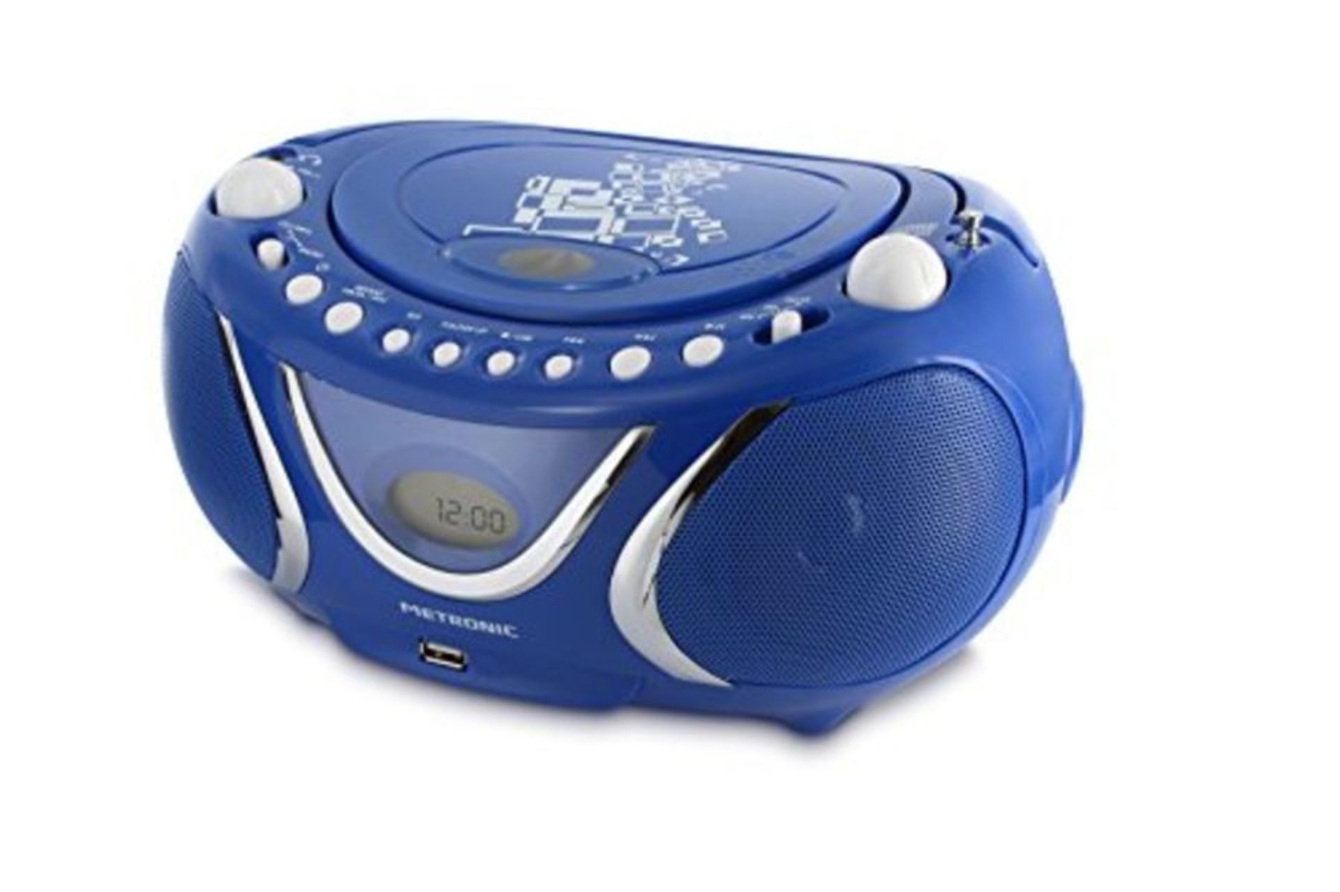 Metronic Gulli Radio/CD Player / MP3 Portable blue - Image 4 of 6