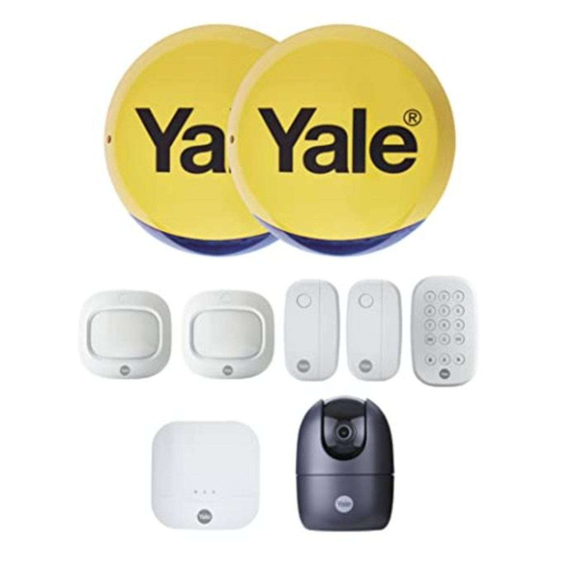 RRP£349.00 Yale IA-335 Sync Home Security System  9 piece kit , Black