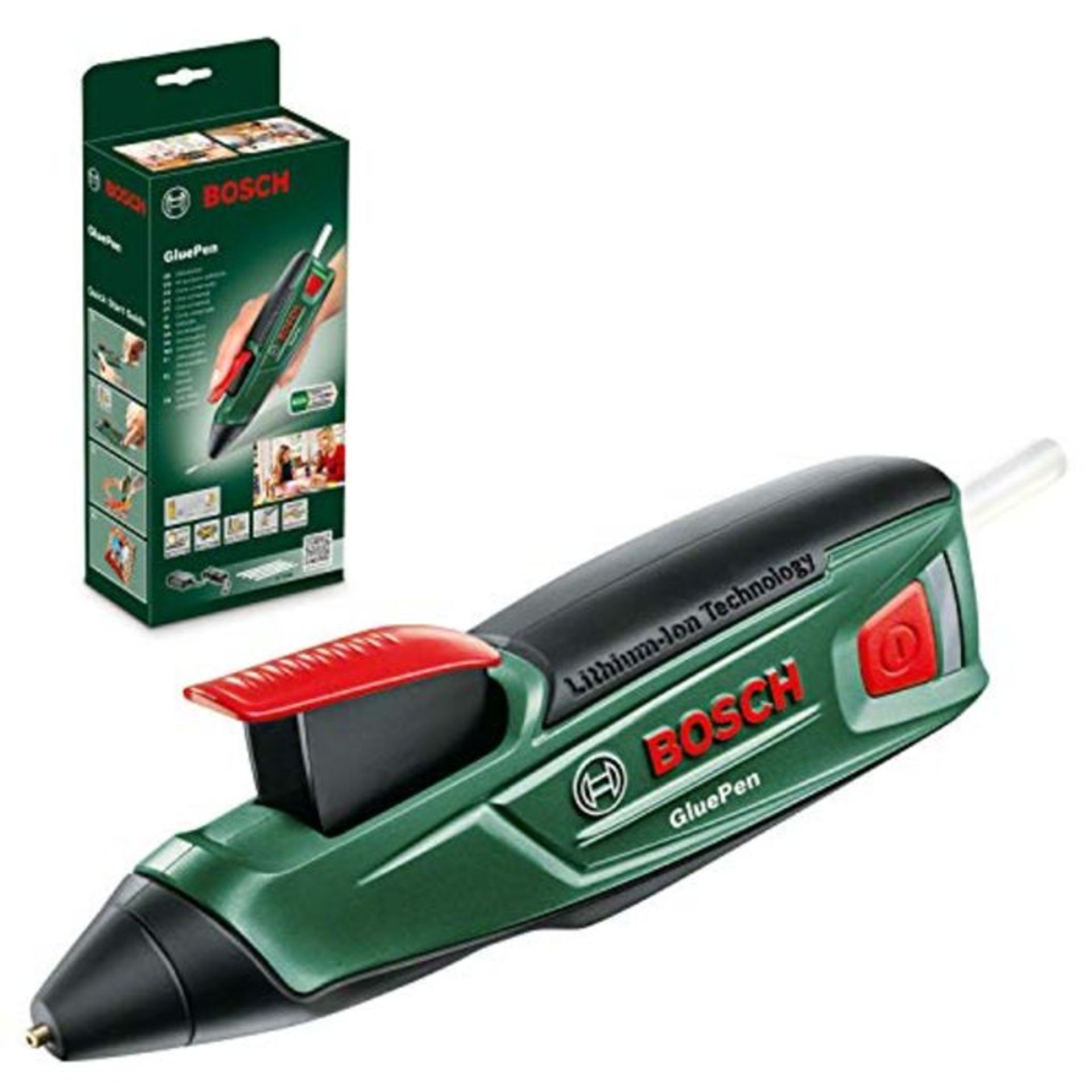 Bosch Home and Garden Cordless Hot Glue Gun GluePen (Micro USB Charger, 4 x Ultrapower