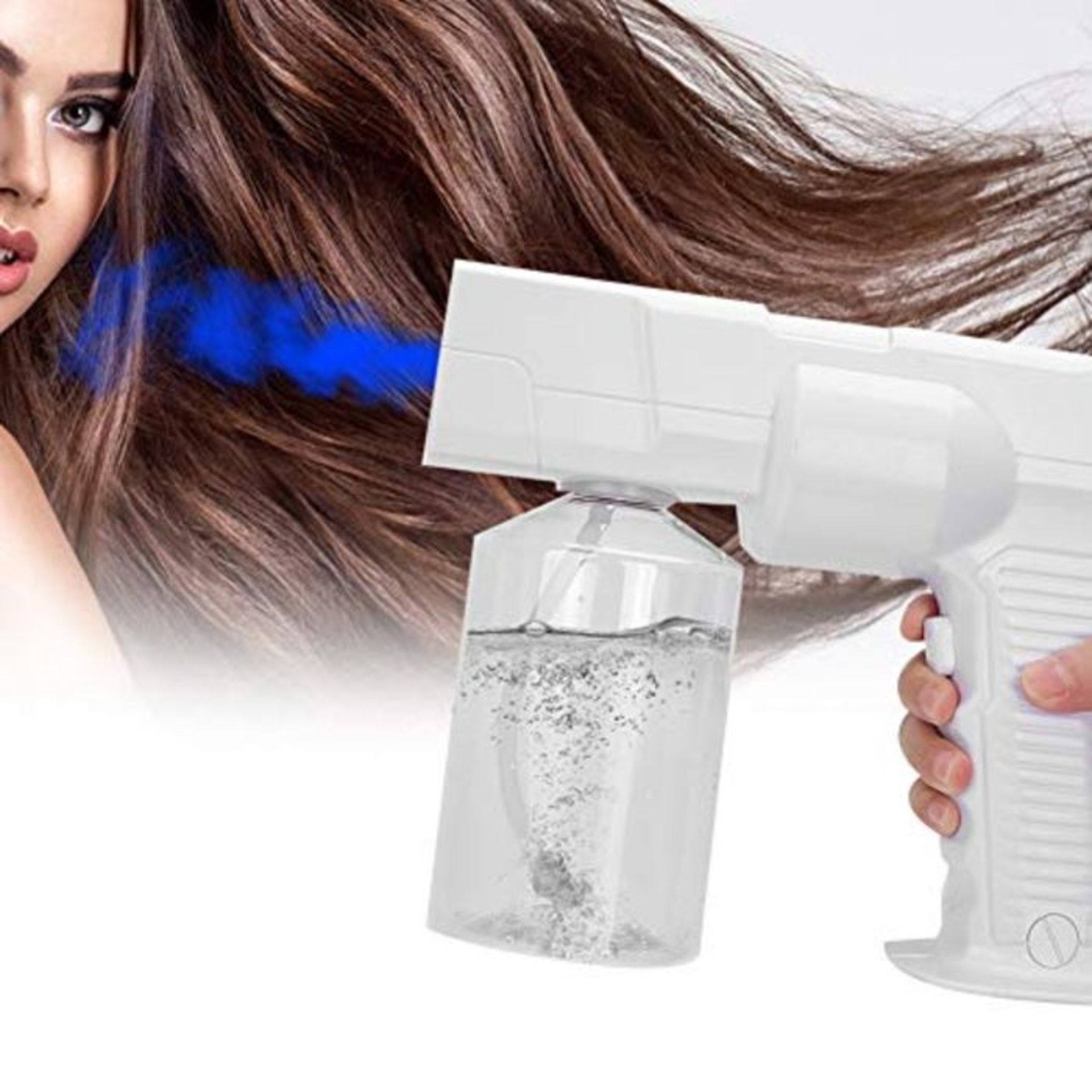 Blu-Ray Nanometer Spray Gun, Steam Gun for Hair, Handheld Steam Gun Hair Coloring, Fog