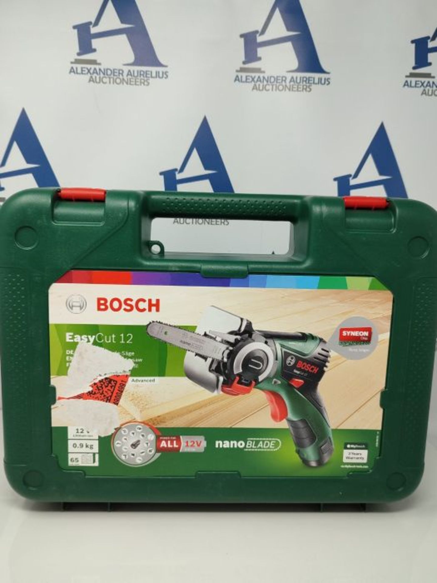 RRP£105.00 Bosch Home and Garden NanoBlade Cordless Saw EasyCut 12 (1 battery, 12 volt system, Na - Image 2 of 3